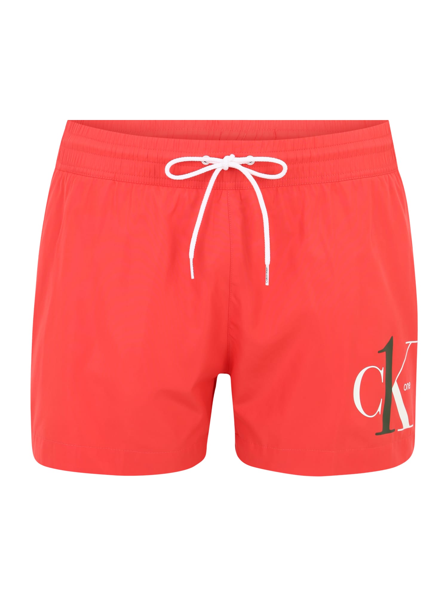 Calvin Klein Swimwear Rövid fürdőnadrágok  korál / fehér / fekete