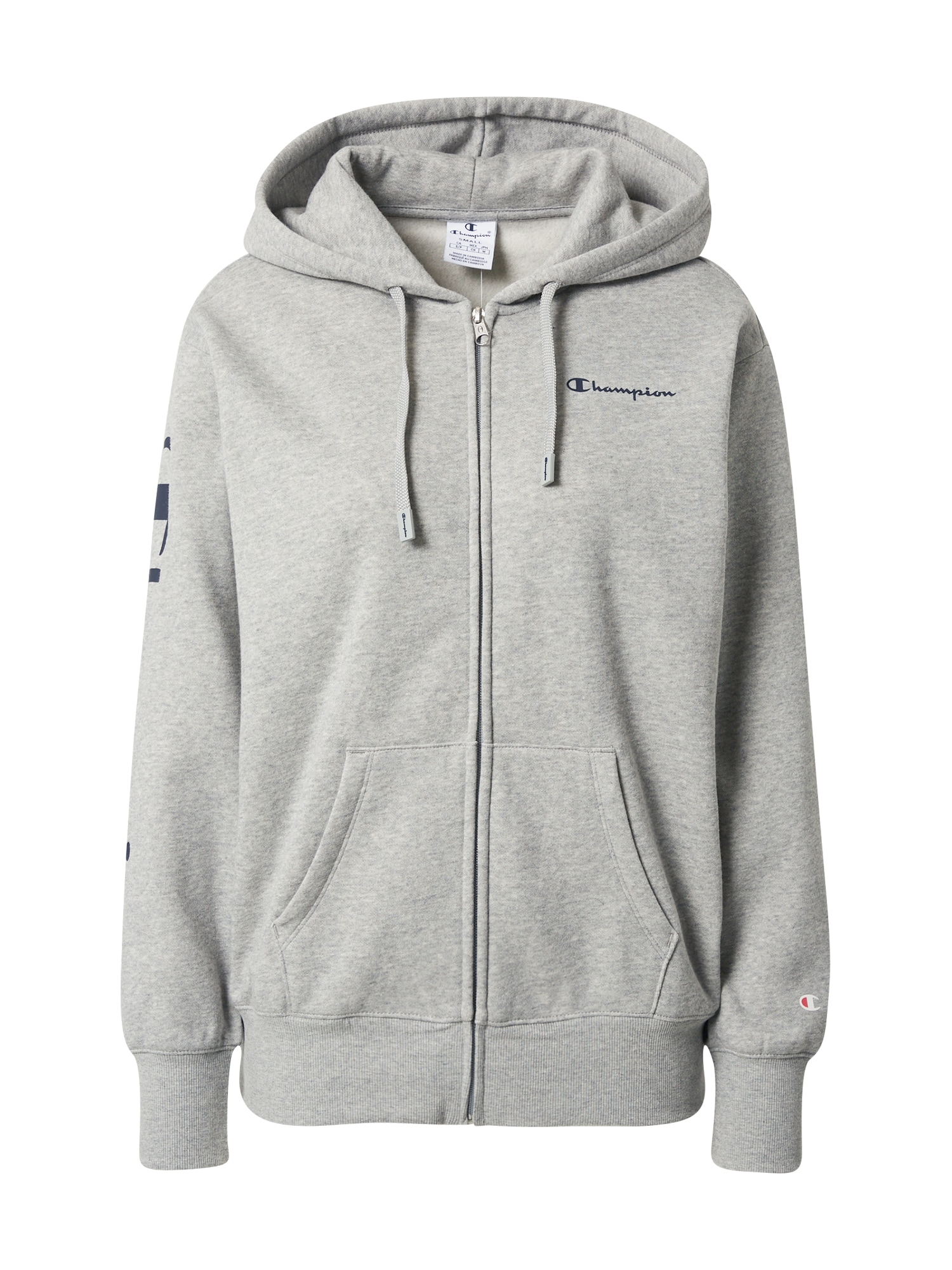 Champion Authentic Athletic Apparel Tréning dzseki  szürke melír / tengerészkék / fehér