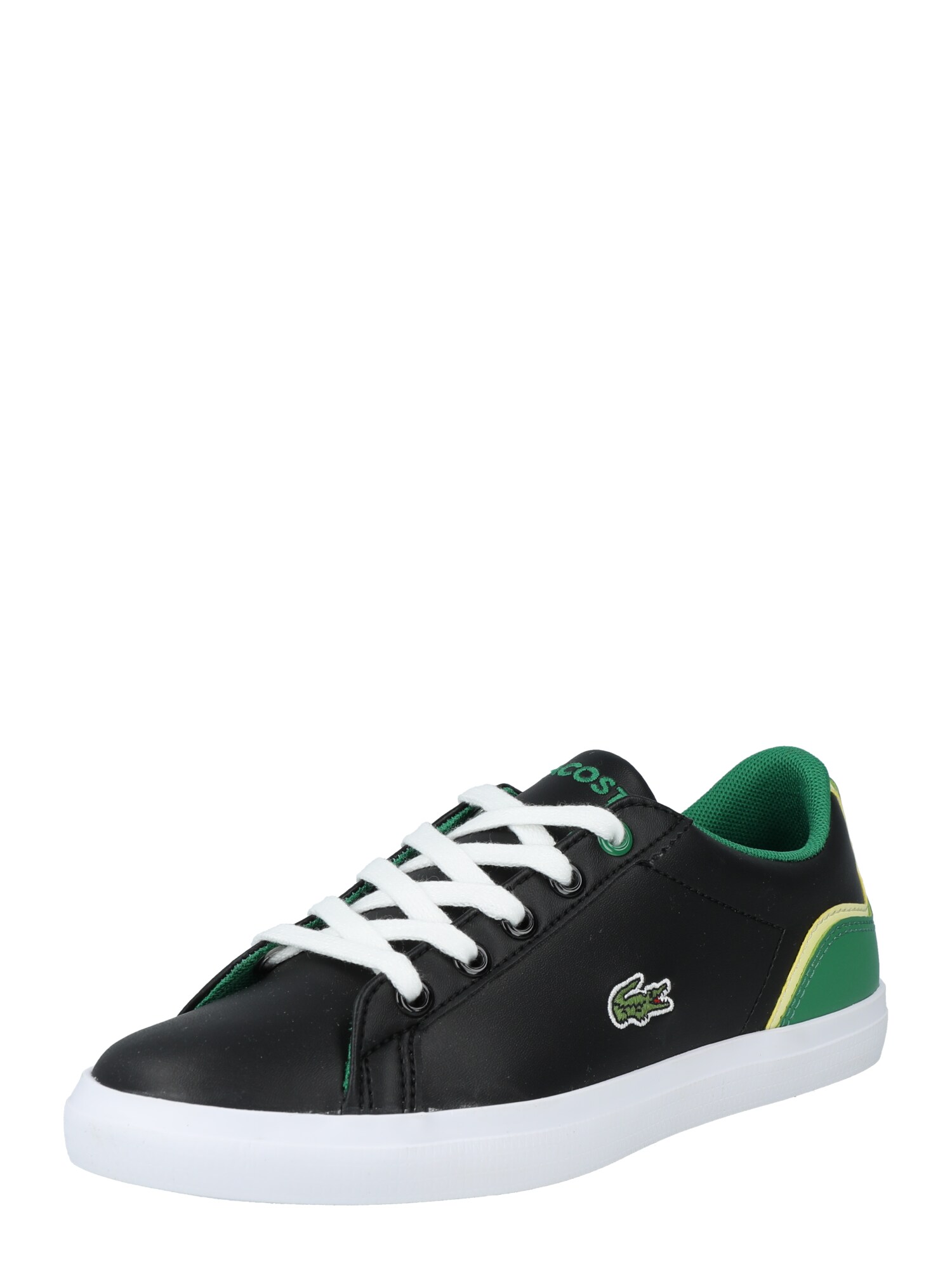 LACOSTE Sportcipő  fekete / zöld / pasztellsárga