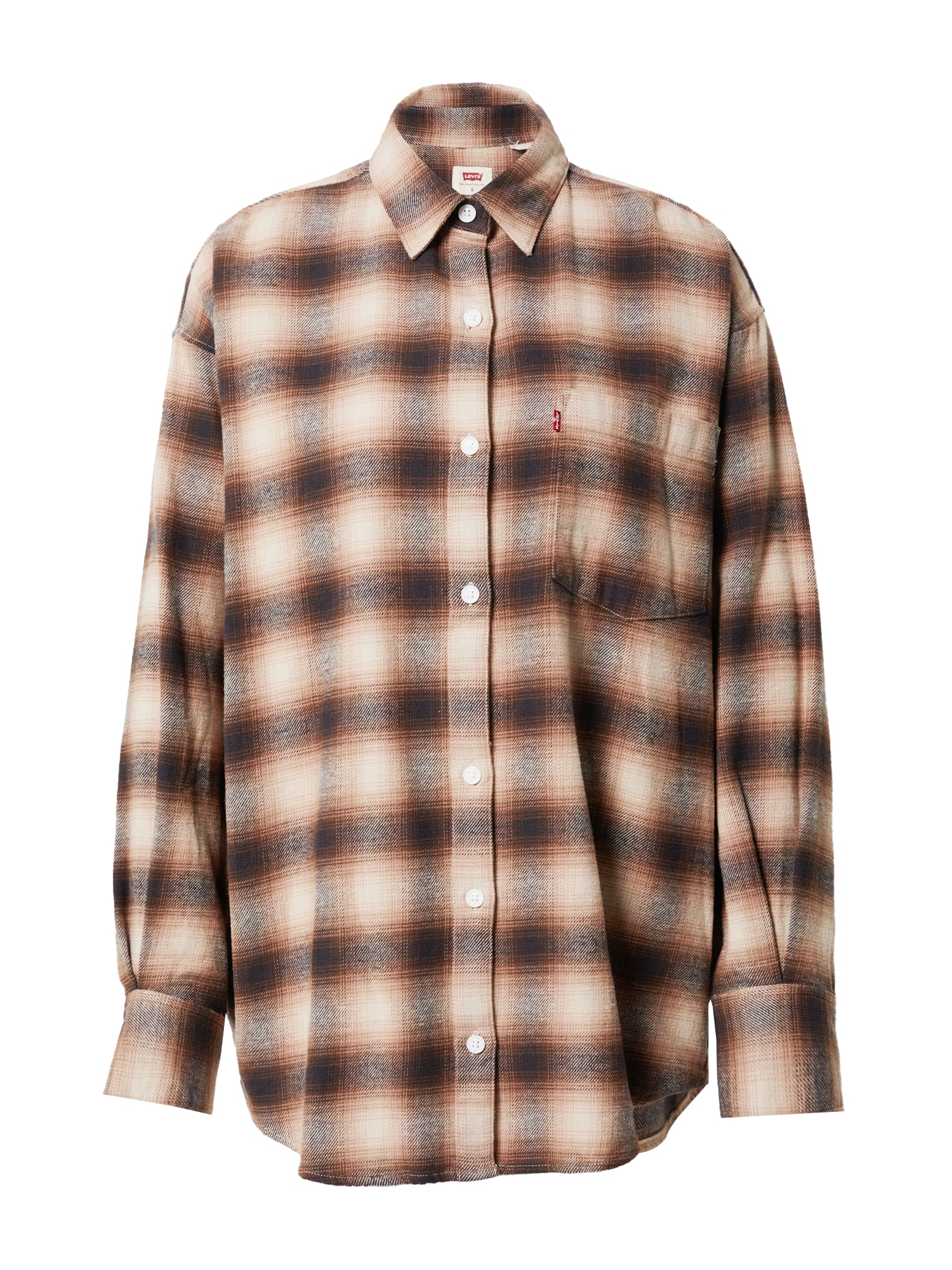 LEVI'S Blúz 'NOLA'  világos bézs / barna / sötét barna / piros