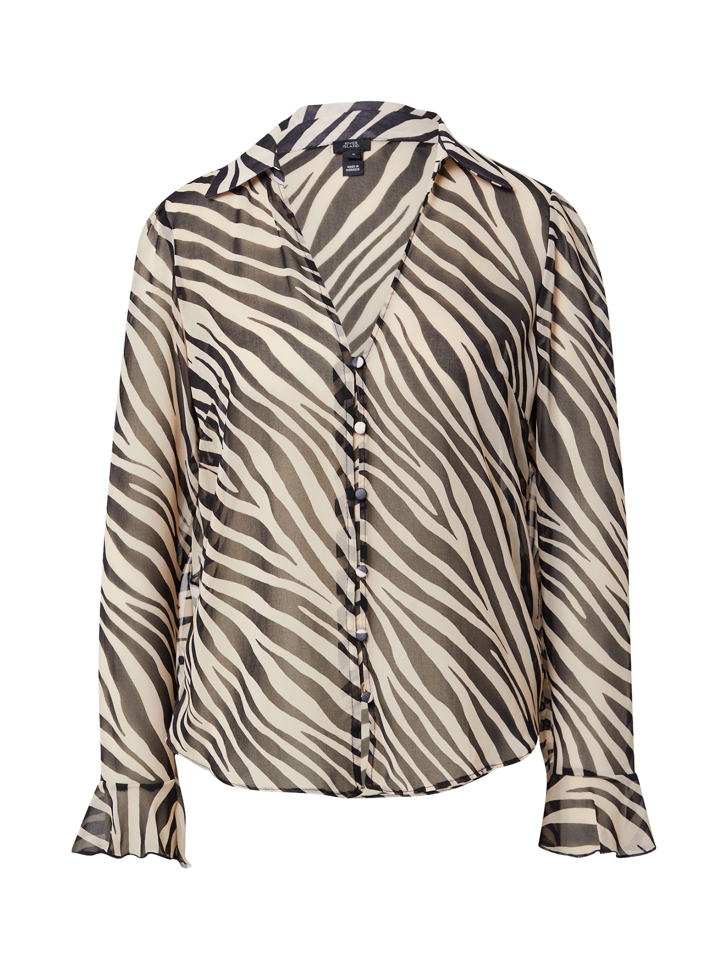 River Island Blúz  piszkosfehér / tengerészkék