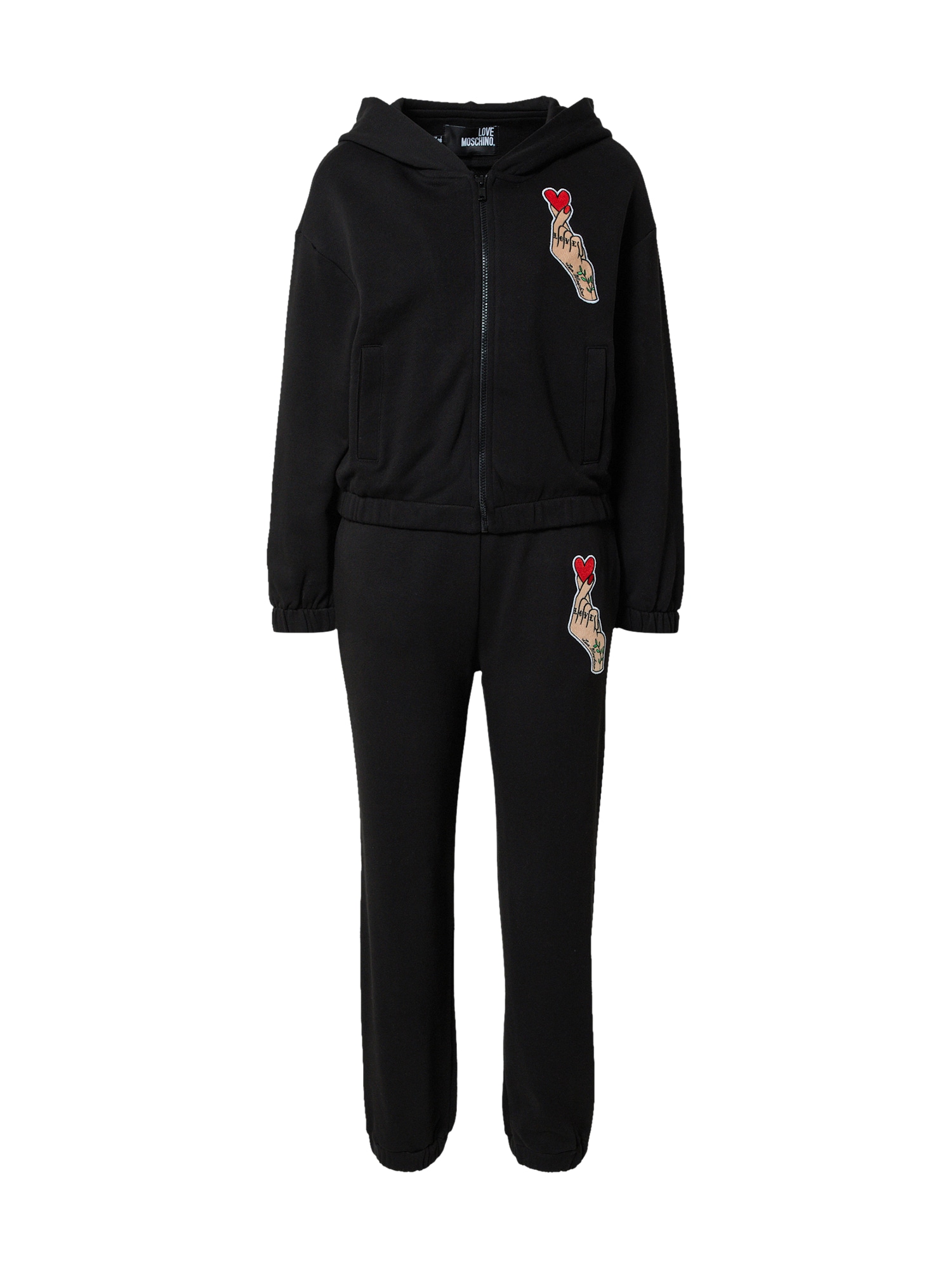 Love Moschino Jogging ruhák  fekete / testszínű / piros / fűzöld