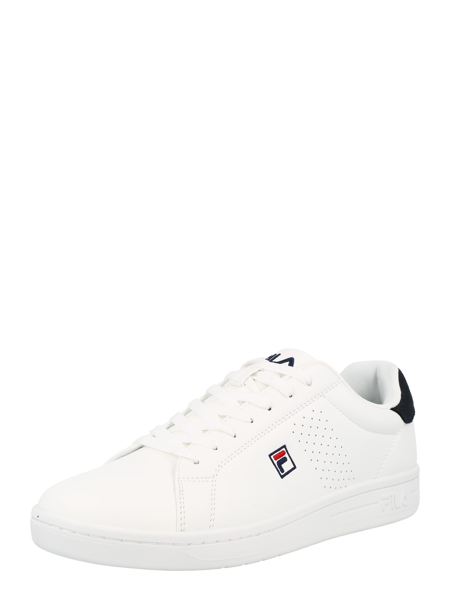 FILA Rövid szárú edzőcipők 'CROSSCOURT 2'  természetes fehér / fekete / piros