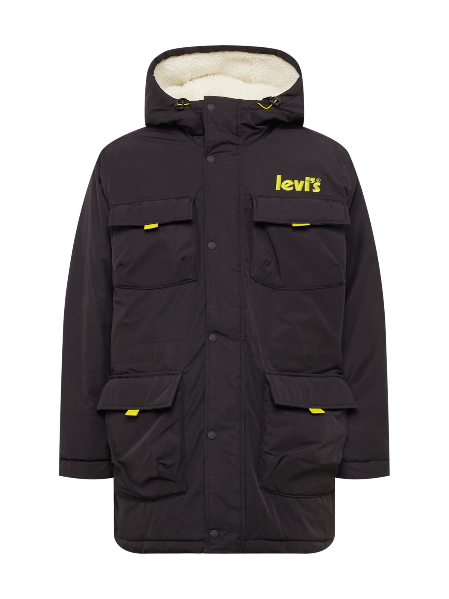 LEVI'S Téli parka  fekete / sárga