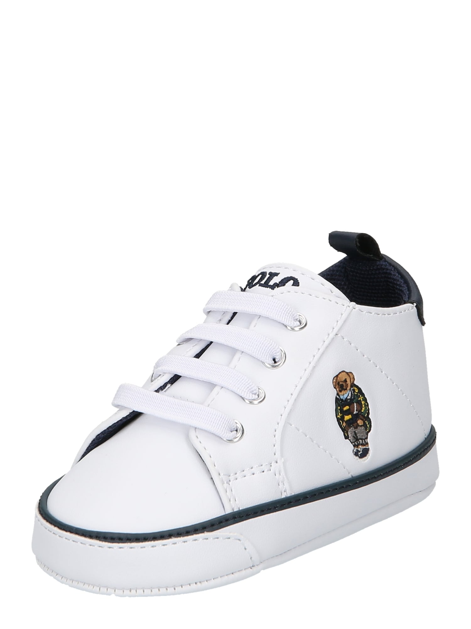 Polo Ralph Lauren Tipegő cipők 'QUILTON BEAR GORE LAYETTE'  fehér / tengerészkék / barna / olíva