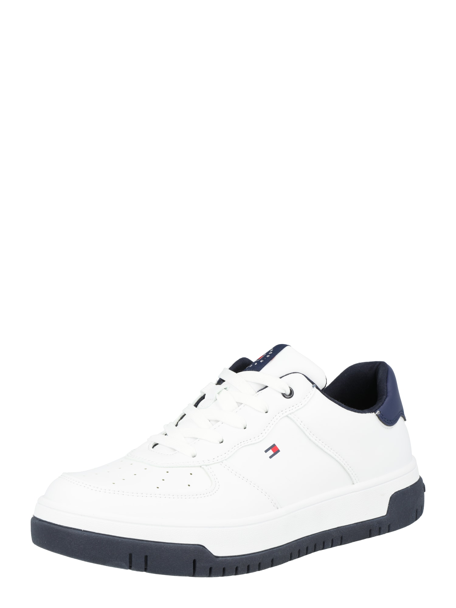TOMMY HILFIGER Sportcipő  tengerészkék / piros / fehér