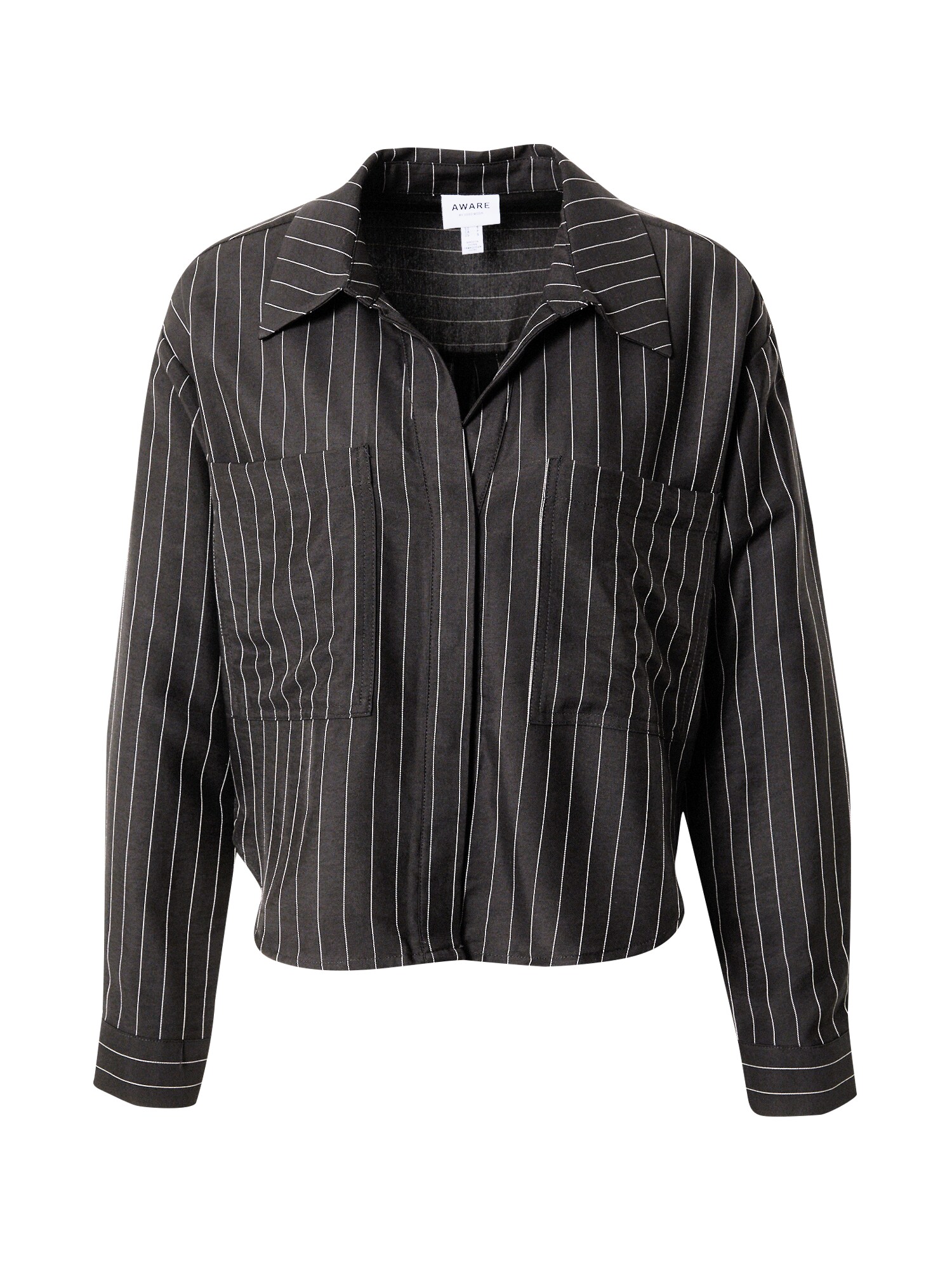 VERO MODA Blúz 'Valera'  fekete / fehér