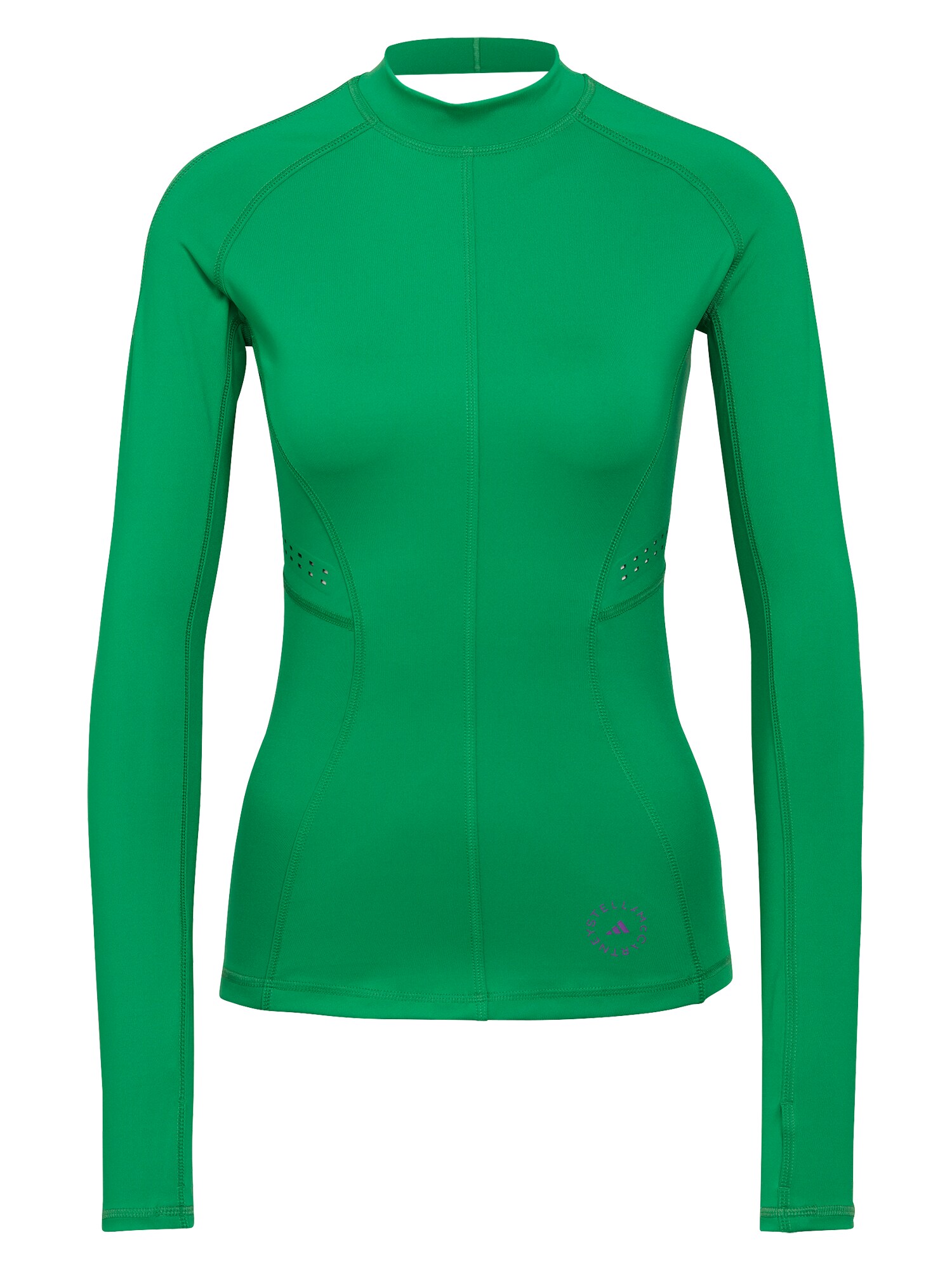 adidas by Stella McCartney Funkcionális felső  zöld / sötétlila
