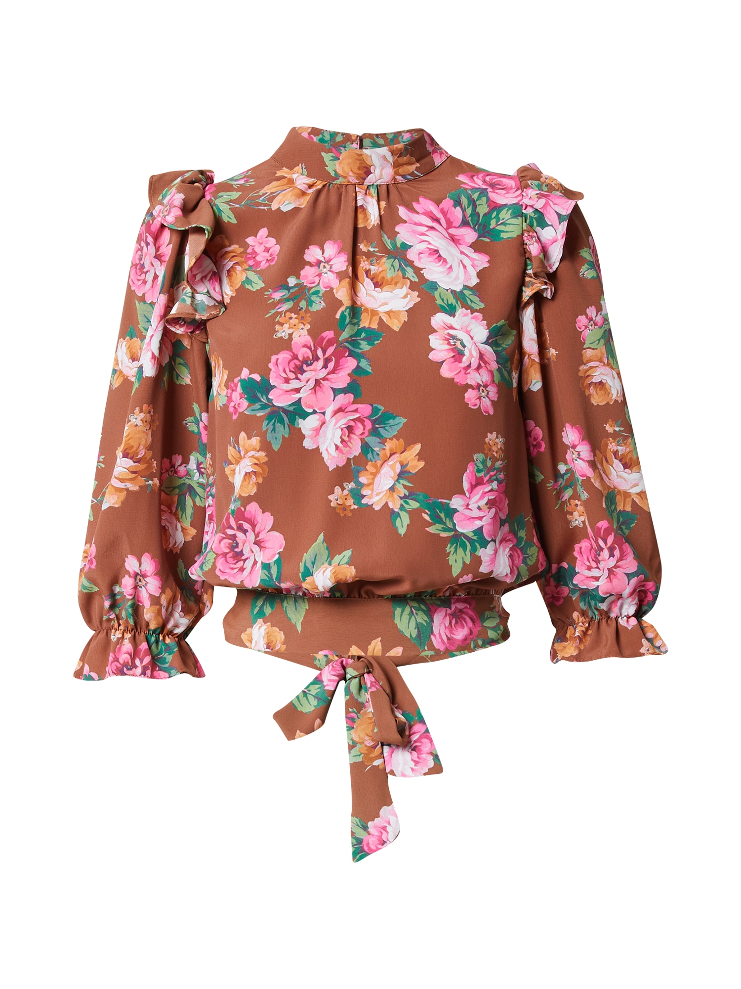 Dorothy Perkins Blúz  rozsdabarna / rózsaszín / zöld / világos narancs