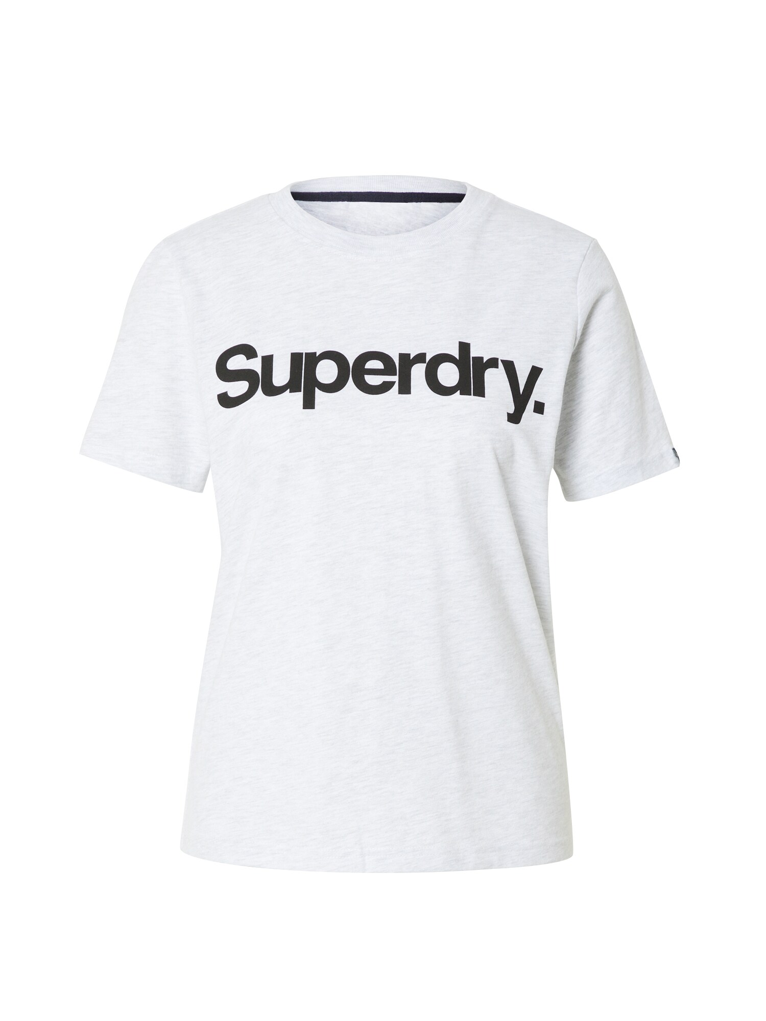 Superdry Póló  fekete / világosszürke