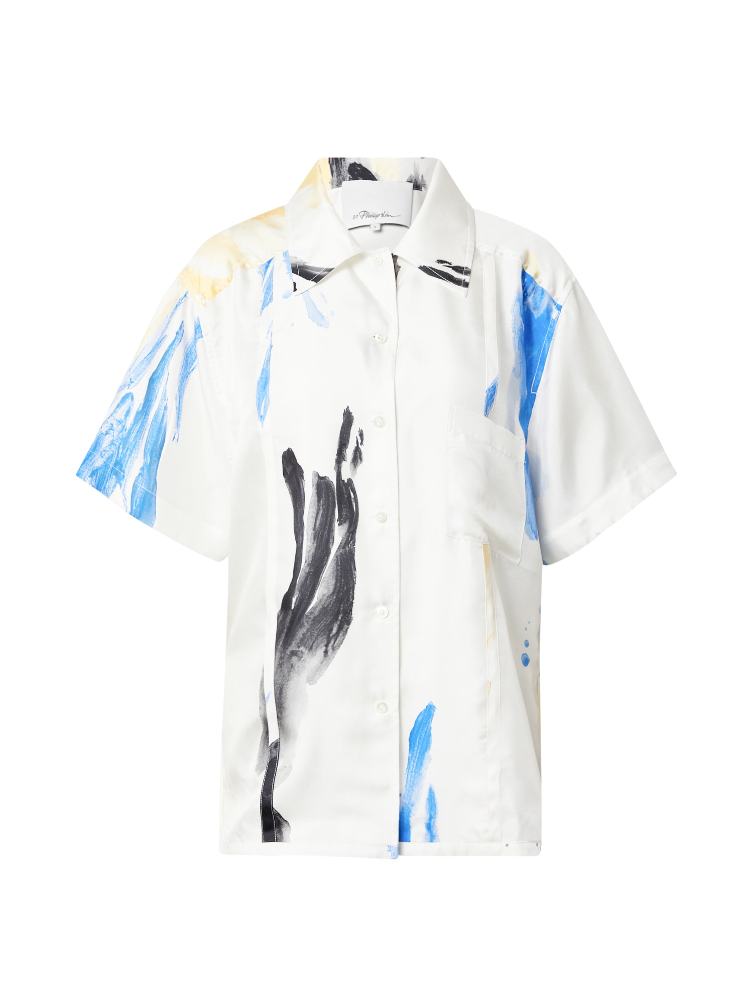 3.1 phillip lim Blúz  kék / gyöngyház-fehér / sárga / fekete
