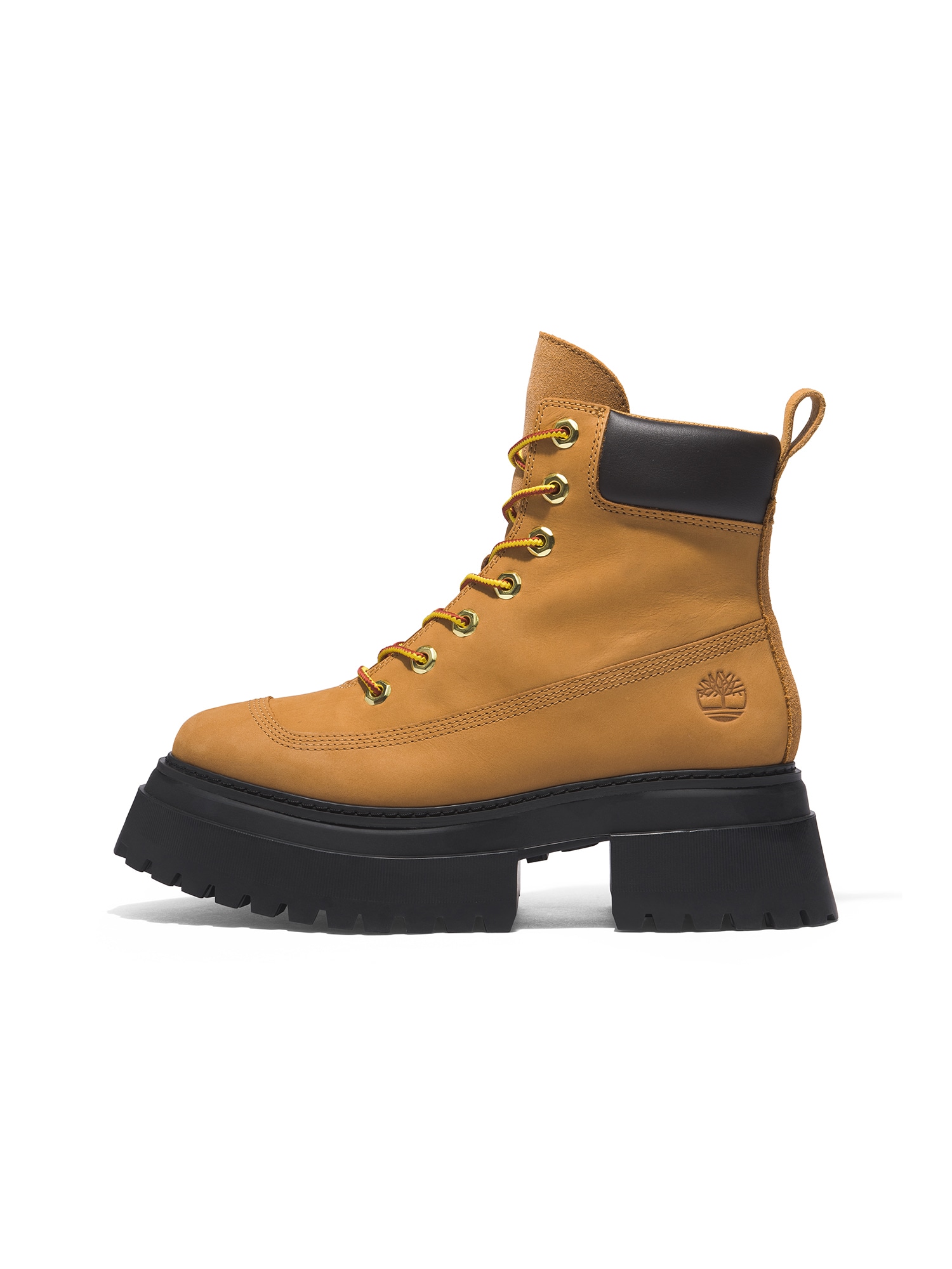 TIMBERLAND Fűzős rövid szárú csizmák 'Sky 6'  konyak / fekete