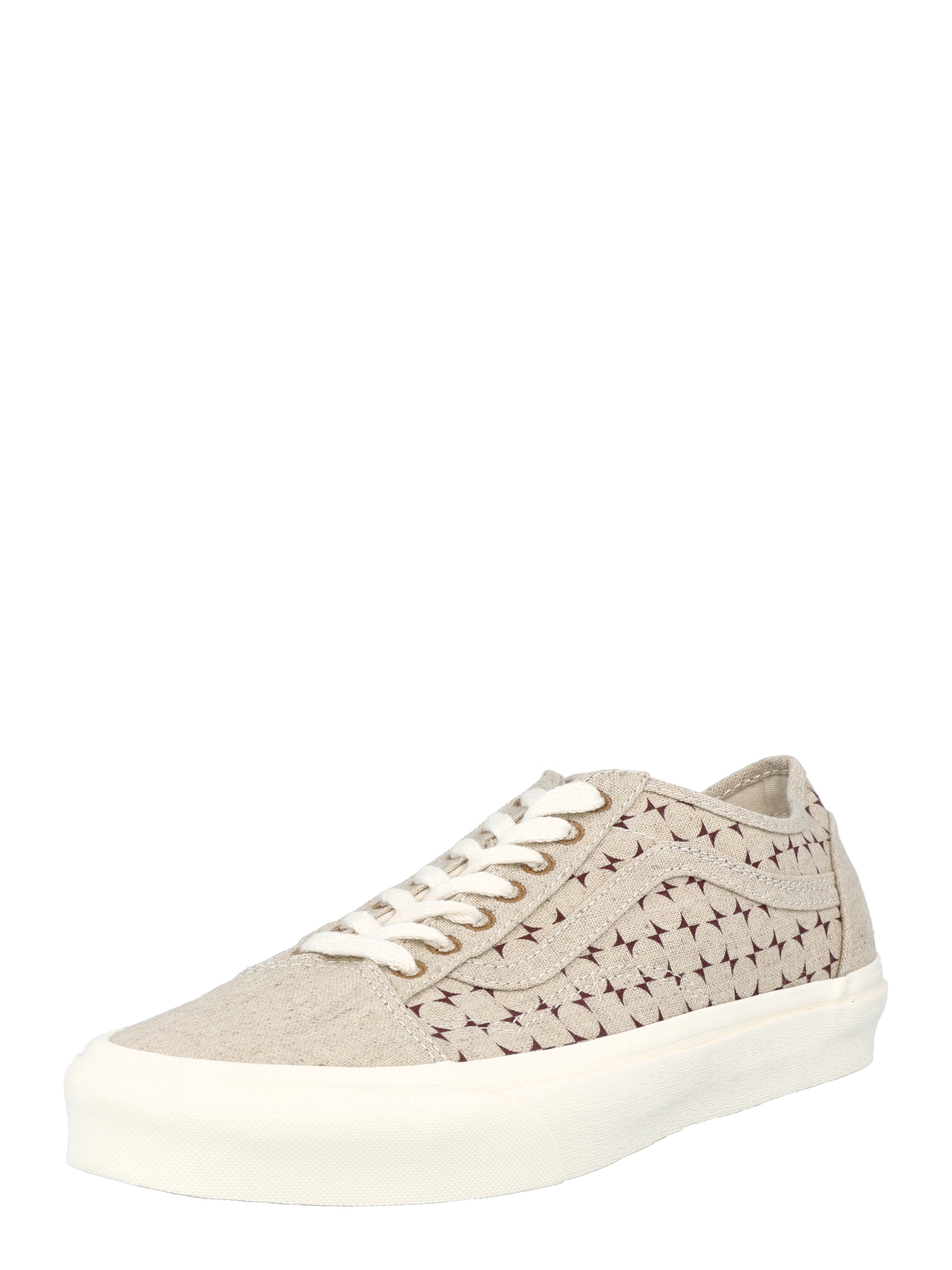 VANS Rövid szárú edzőcipők 'Old Skool'  borvörös / bézs