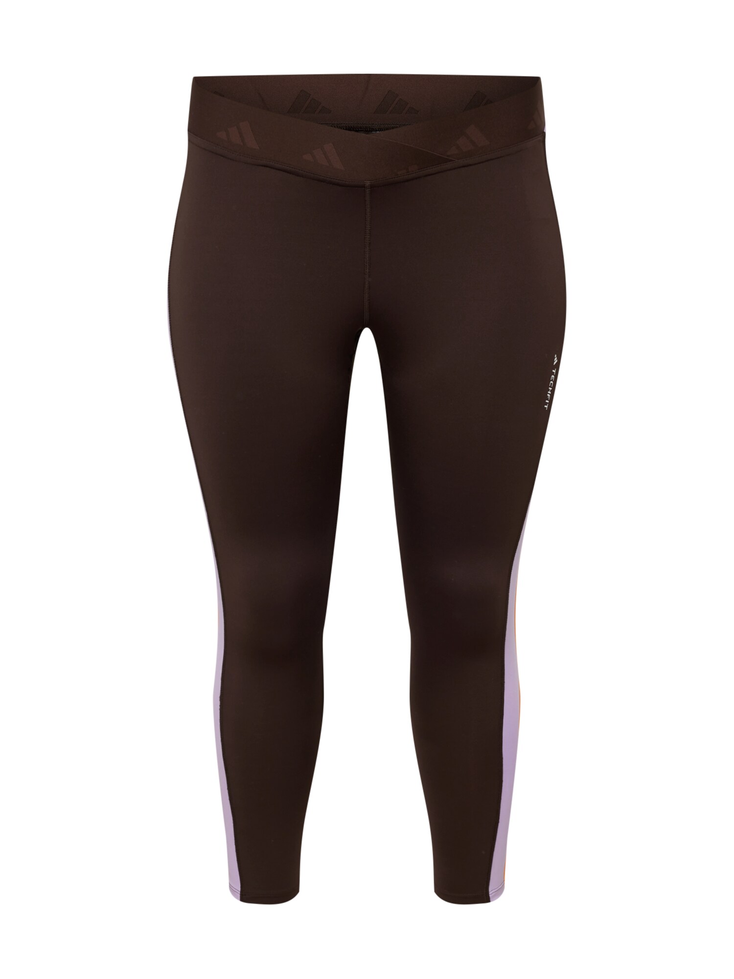 ADIDAS PERFORMANCE Sportnadrágok  sötét barna / pasztellila / narancs