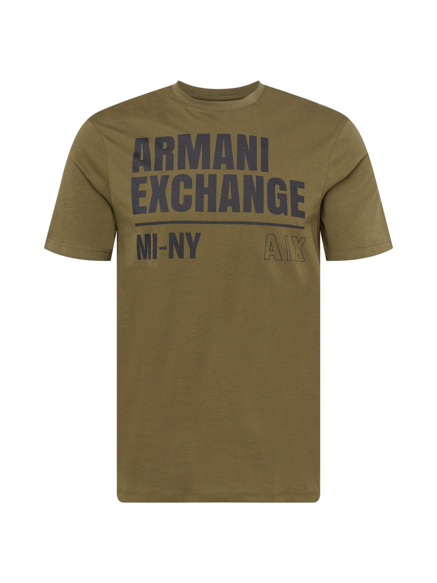 ARMANI EXCHANGE Póló  olíva / fekete