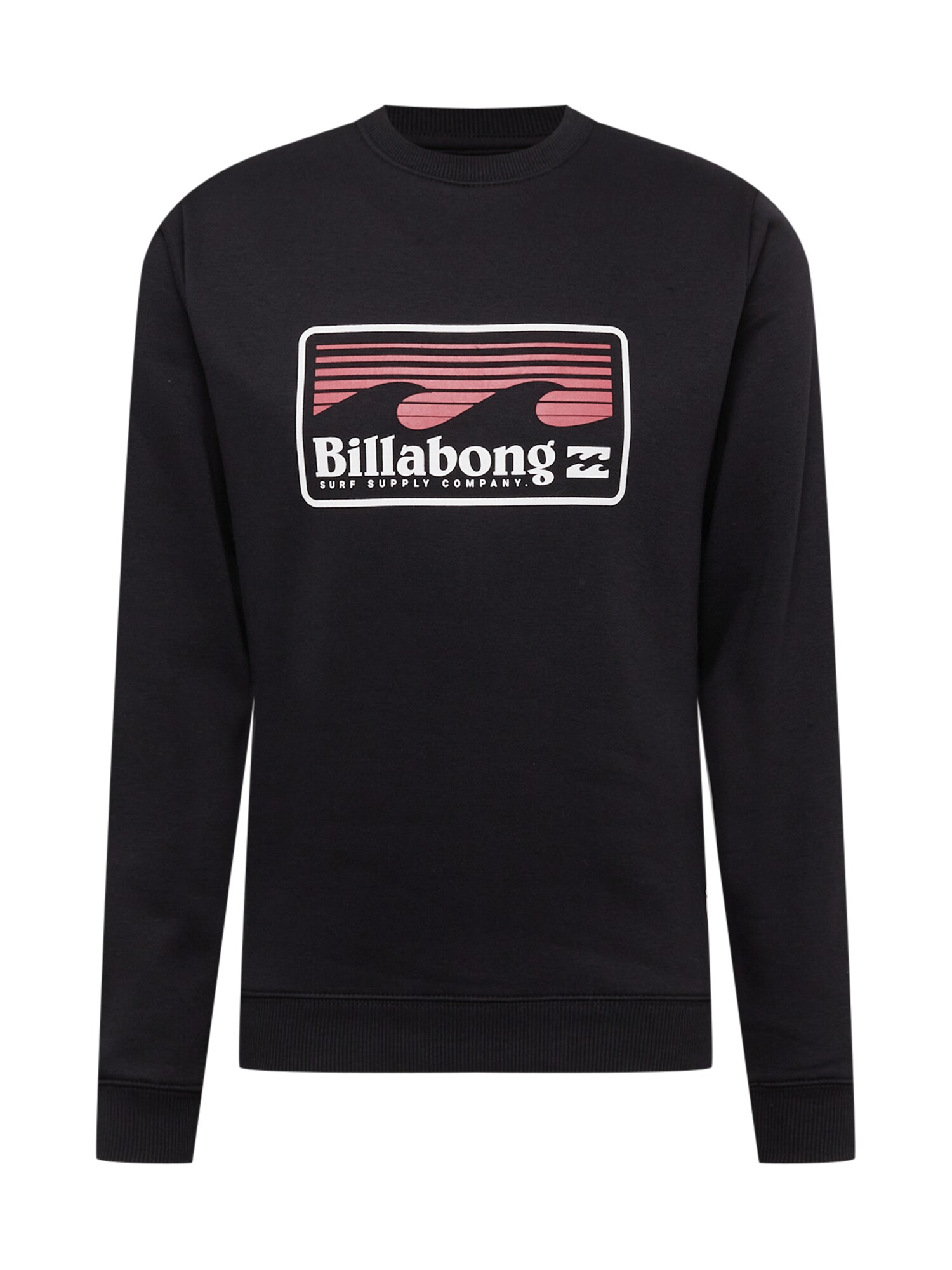 BILLABONG Tréning póló 'Swell'  fekete / fehér / fáradt rózsaszín