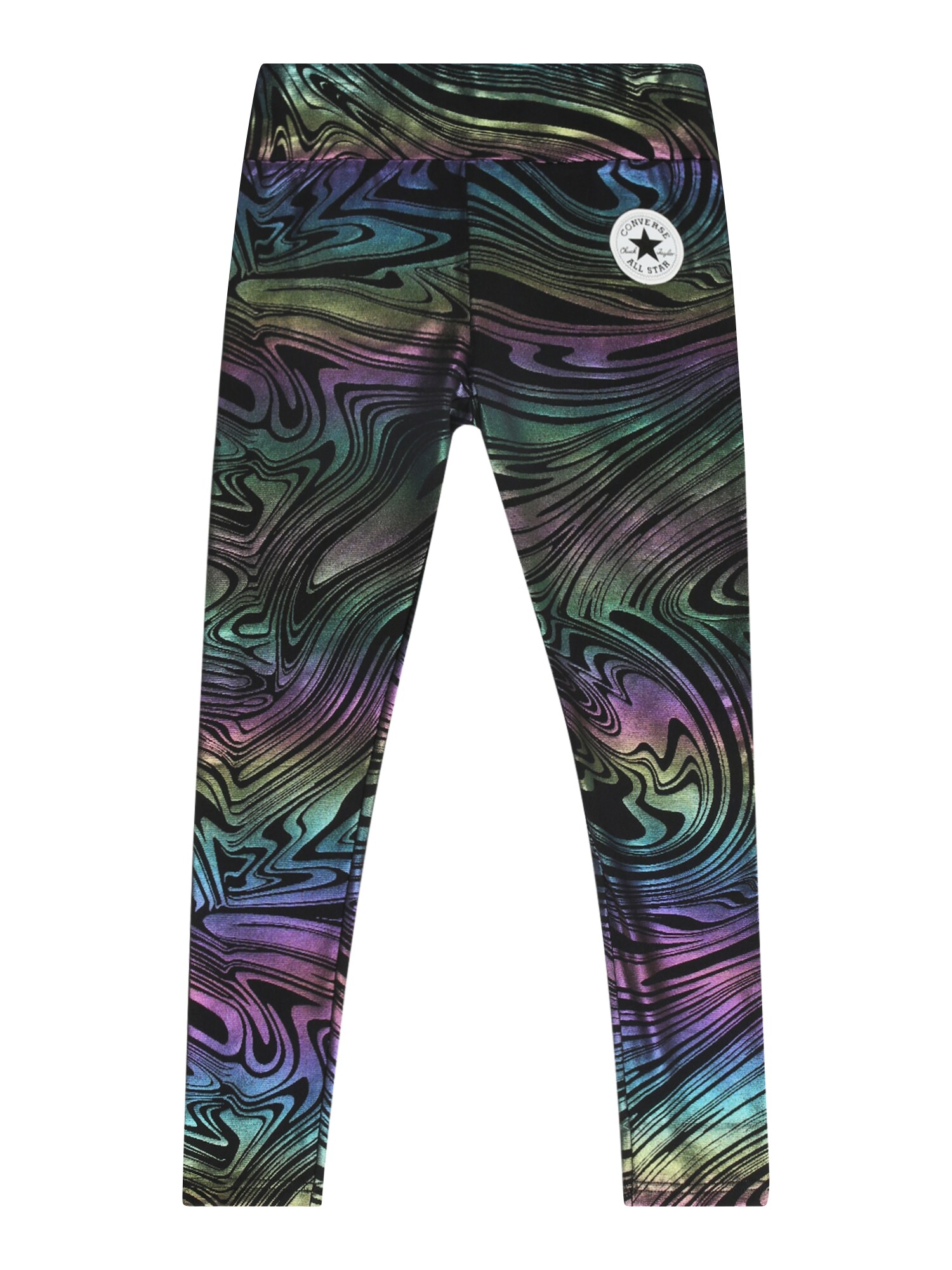 CONVERSE Leggings 'SHINE'  fekete / lila / zöld