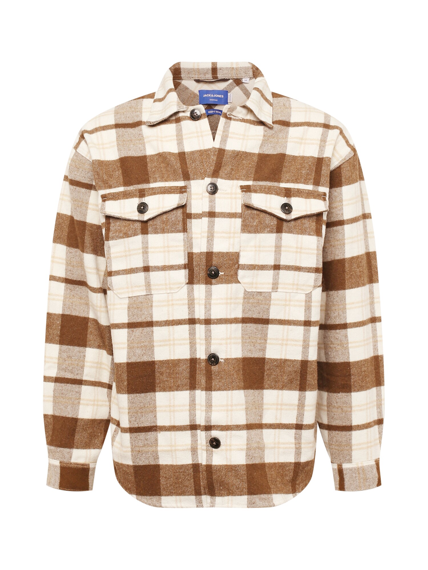 JACK & JONES Átmeneti dzseki  barna / barna melír / bézs / homok