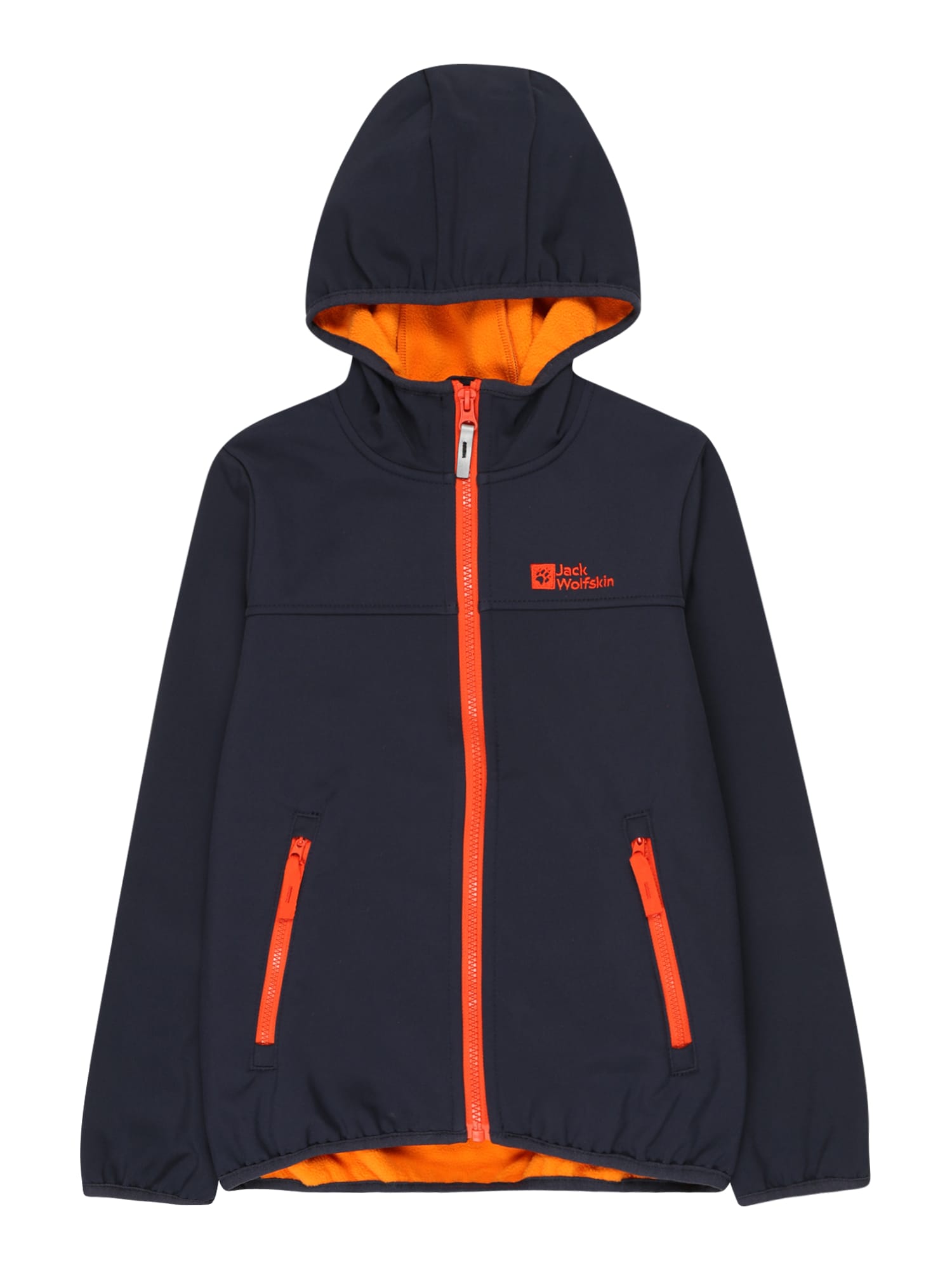JACK WOLFSKIN Átmeneti dzseki 'Fourwinds'  narancs / éjkék