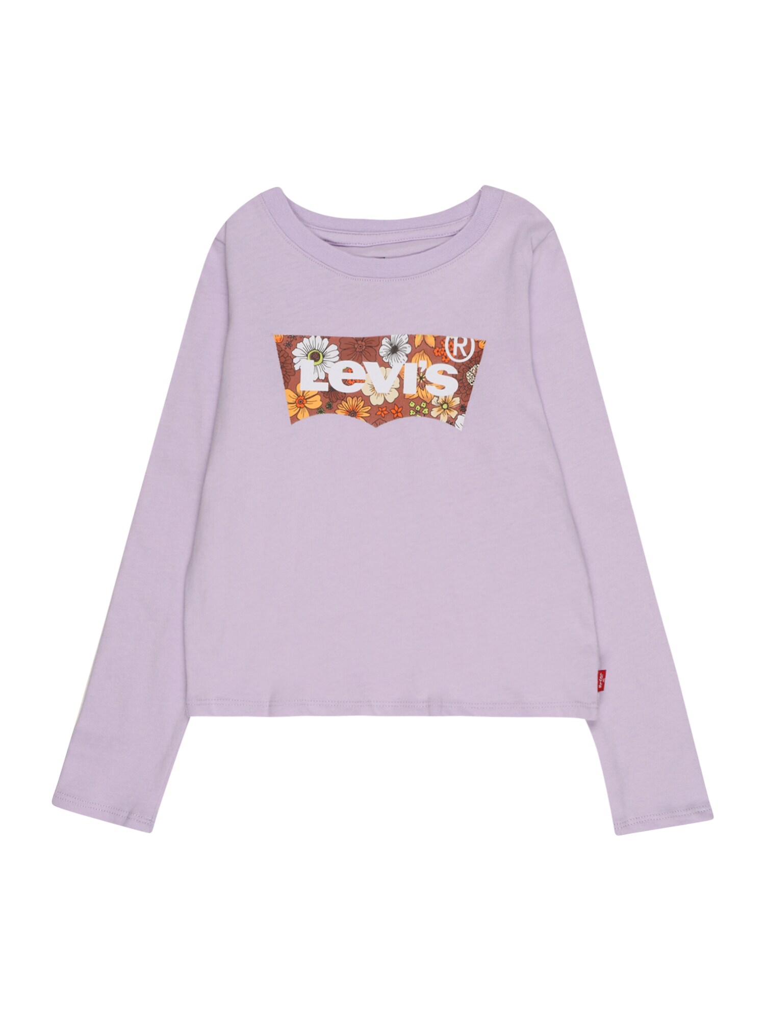 LEVI'S Póló  lila / fehér / narancs / rozsdabarna