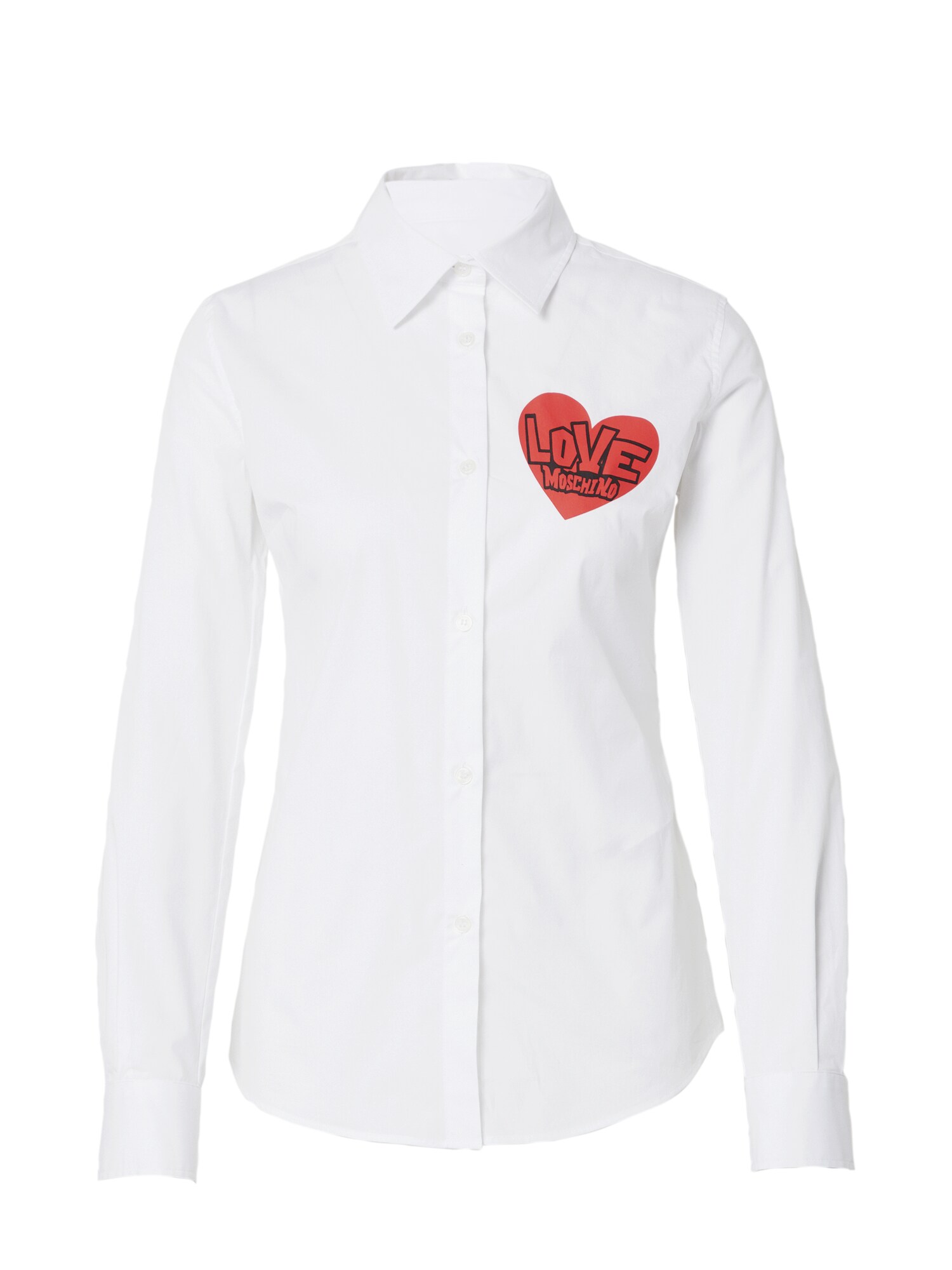Love Moschino Blúz  fehér / piros / fekete