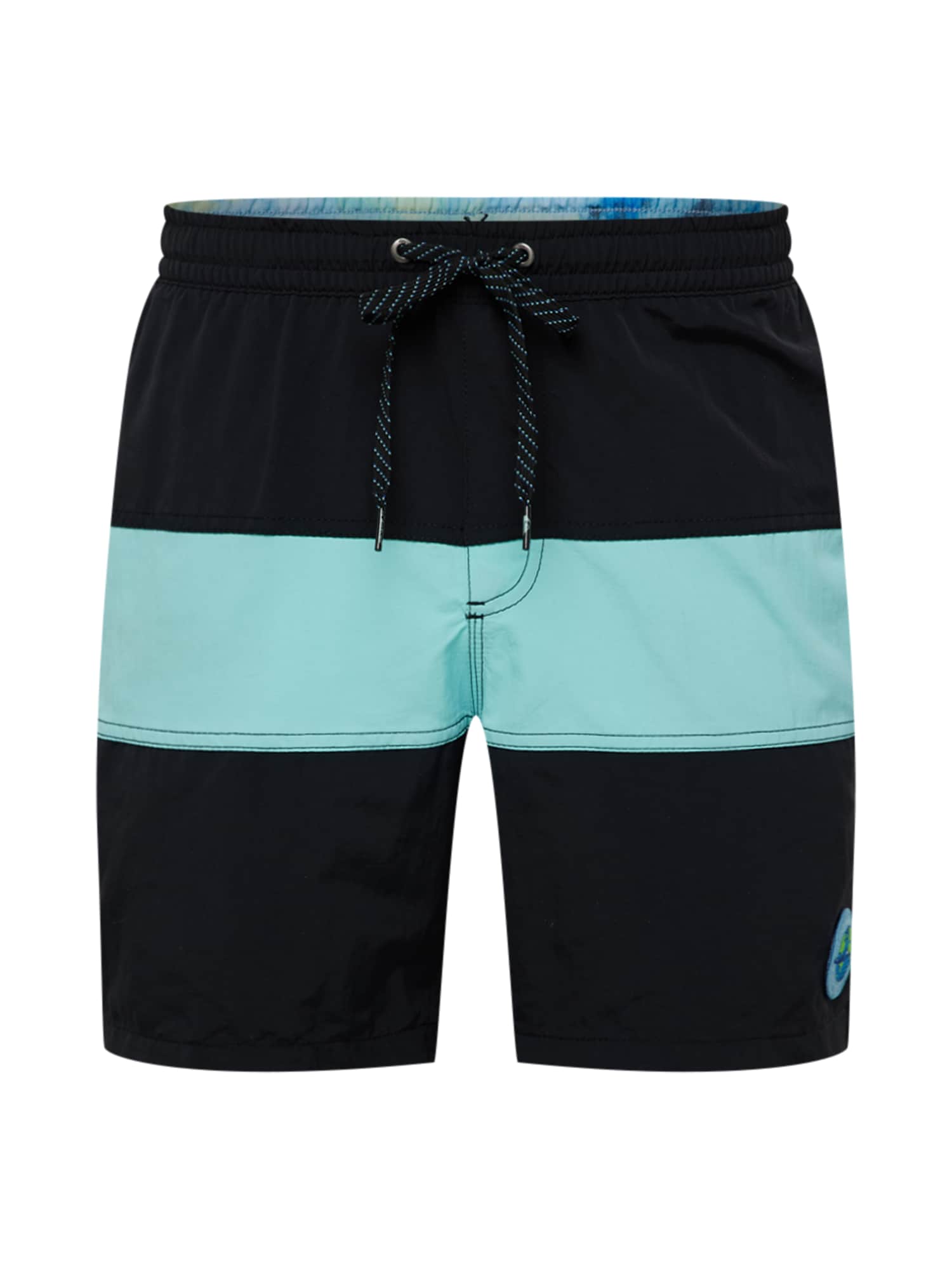QUIKSILVER Rövid fürdőnadrágok  fekete / világoskék