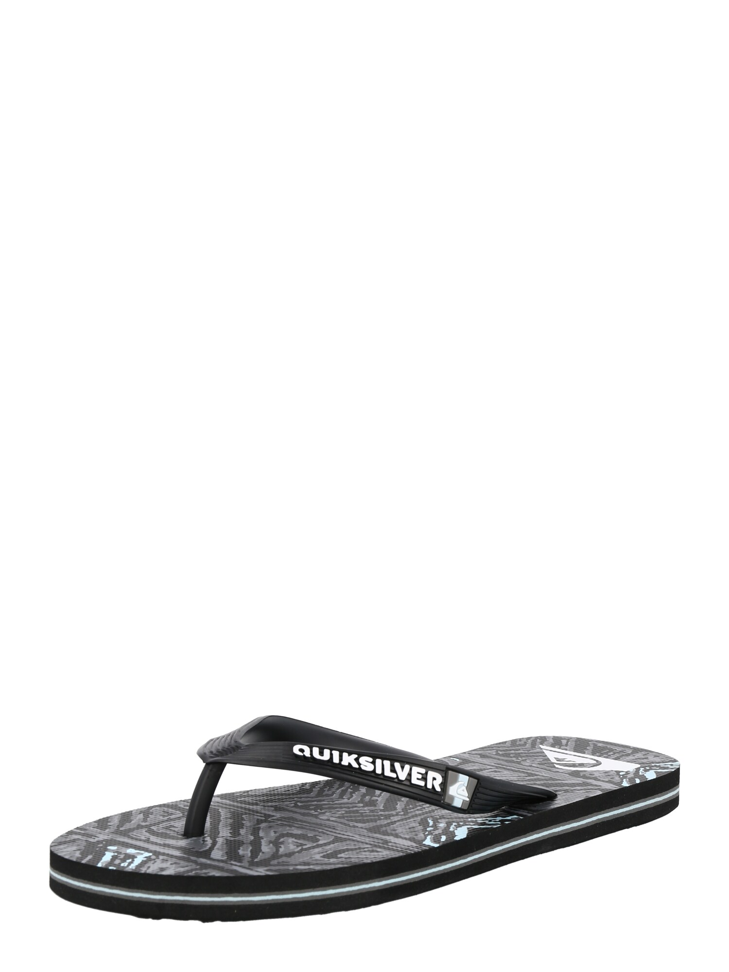QUIKSILVER Ujjelválasztó-pántos szandál 'MOLOKAI'  fekete / fehér / szürke