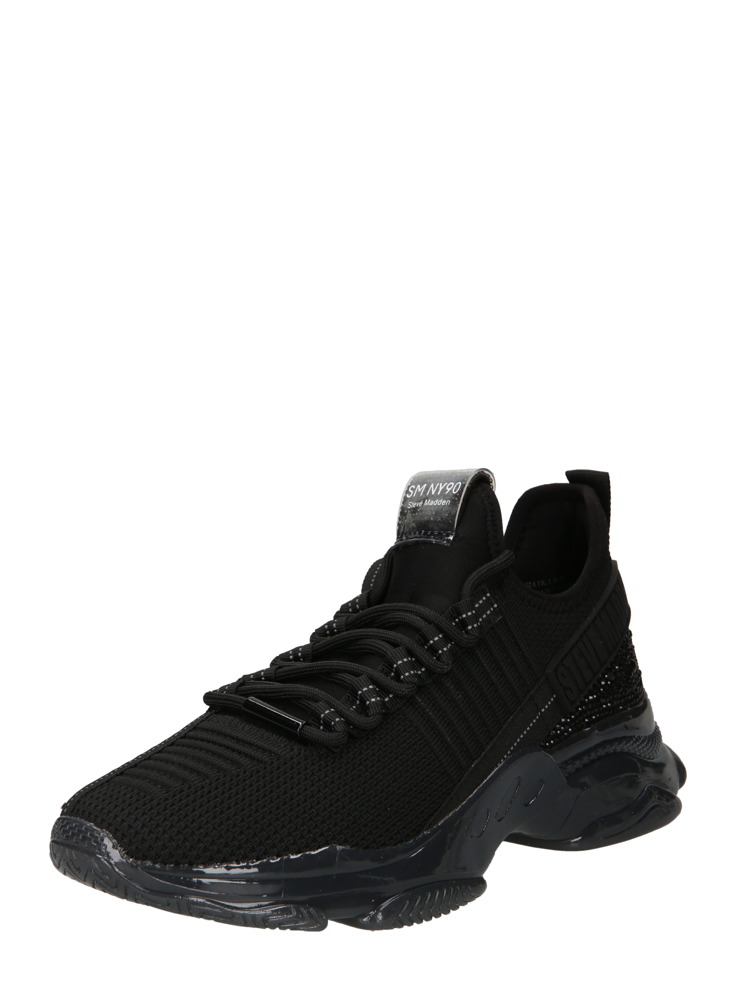 STEVE MADDEN Rövid szárú edzőcipők  fekete / fehér
