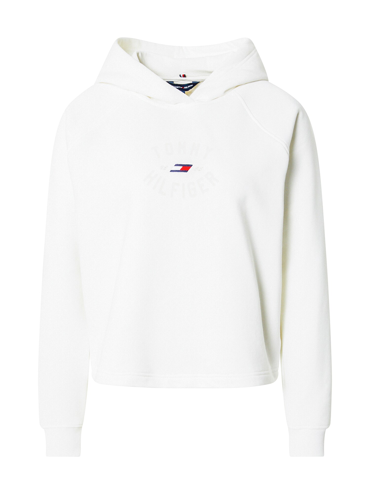TOMMY HILFIGER Tréning póló  tojáshéj / tengerészkék / piros