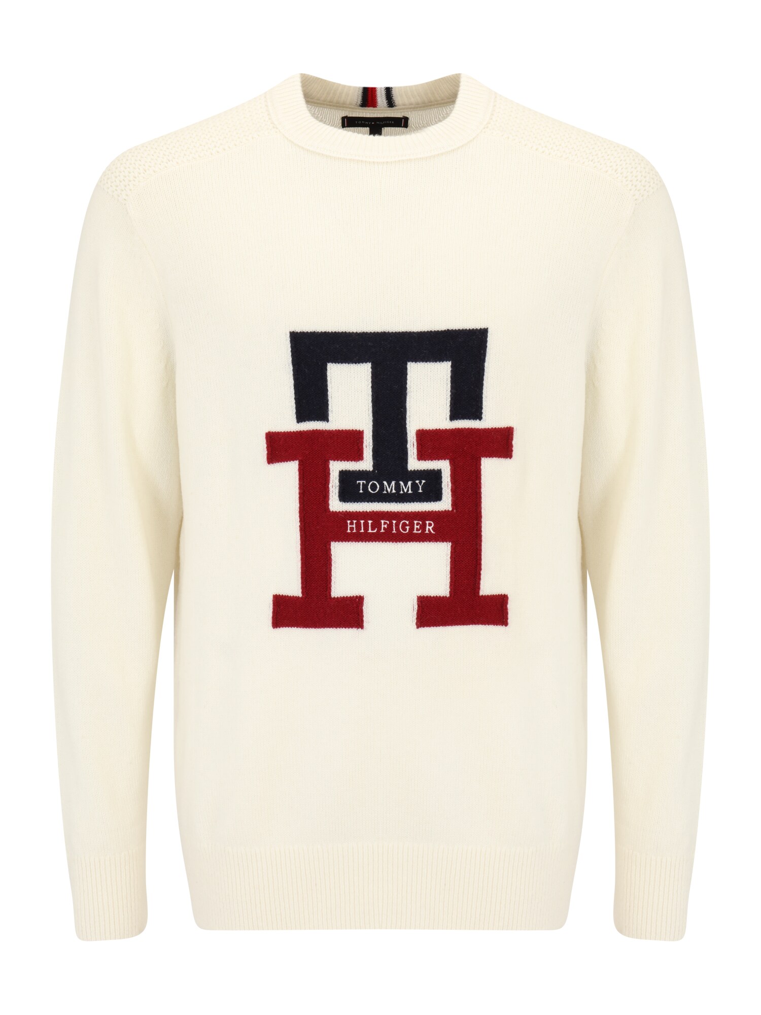 Tommy Hilfiger Big & Tall Pulóver  gyapjúfehér / sötétvörös / éjkék
