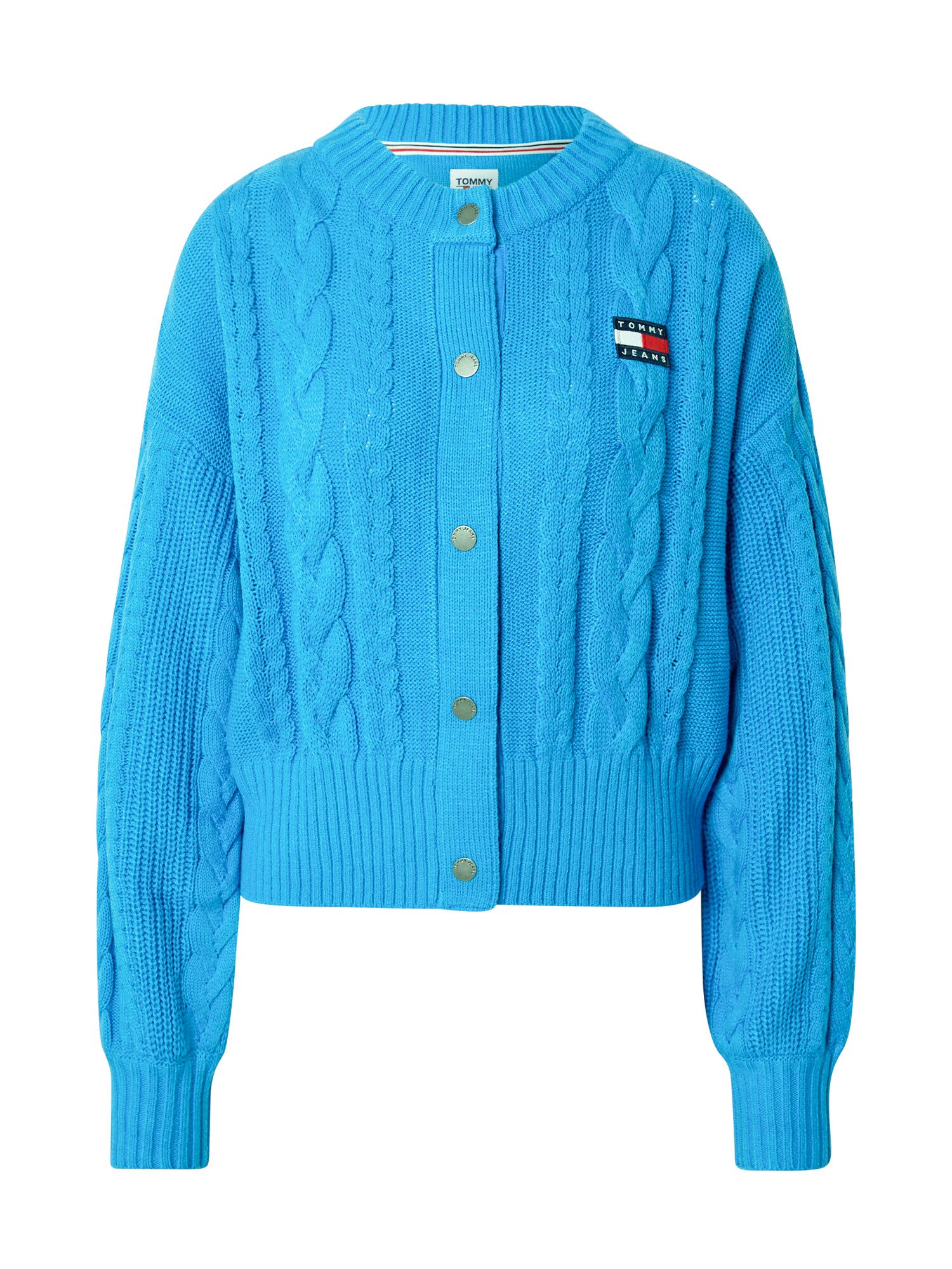 Tommy Jeans Kardigán  neonkék / tengerészkék / piros / fehér