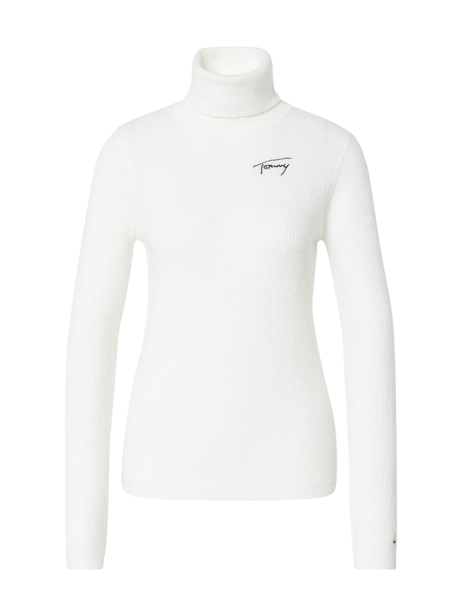Tommy Jeans Pulóver  fekete / fehér