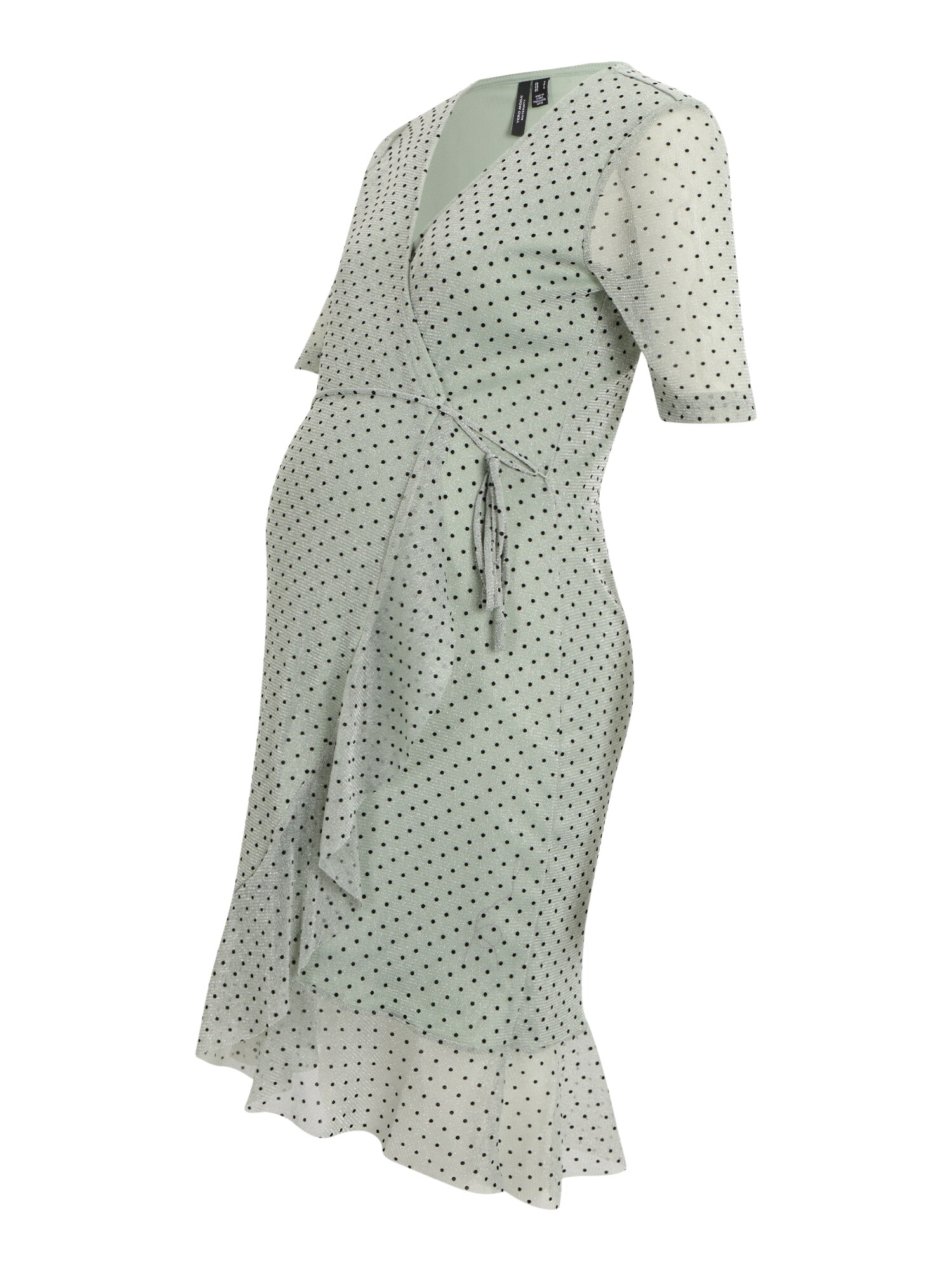 Vero Moda Maternity Ruha 'AURORA'  pasztellzöld / fekete