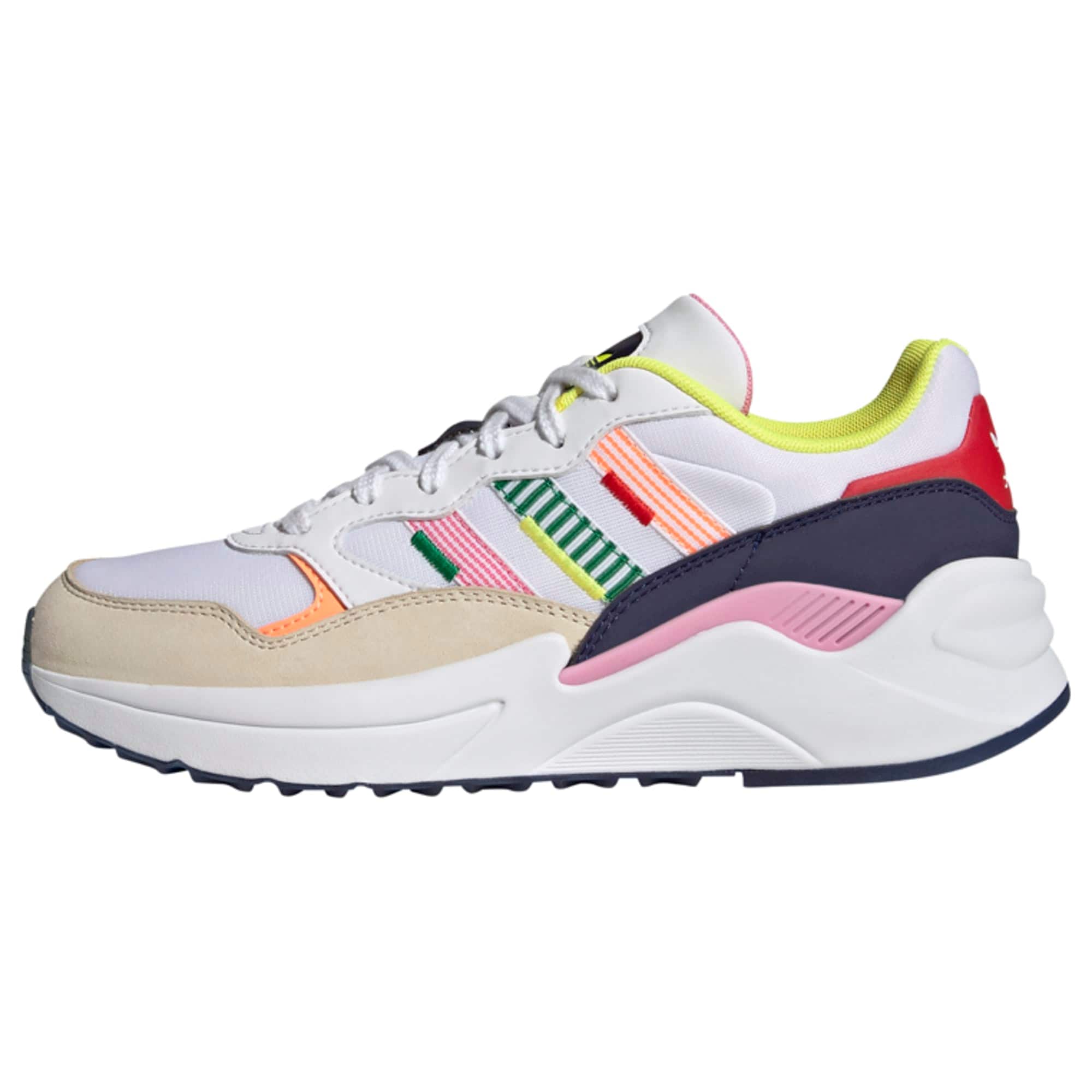 ADIDAS ORIGINALS Rövid szárú edzőcipők 'Retropy Adisuper'  fehér / rózsaszín / borvörös