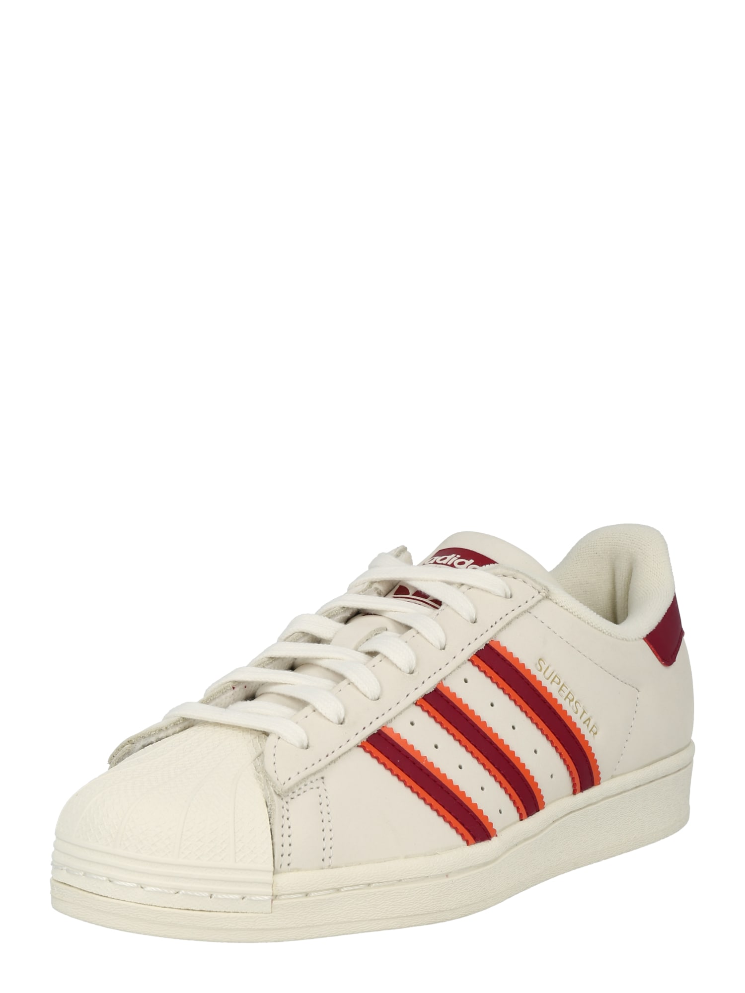 ADIDAS ORIGINALS Rövid szárú edzőcipők 'Superstar'  fehér / narancs / arany