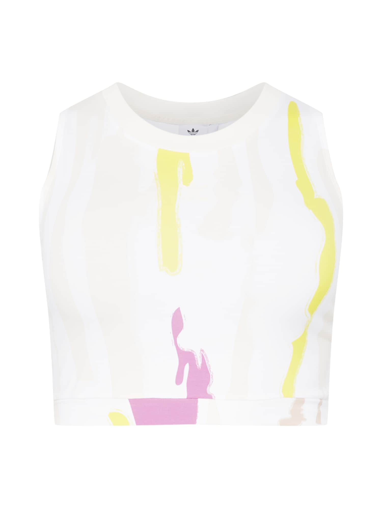 ADIDAS ORIGINALS Top  fehér / eozin / sárga / világos bézs