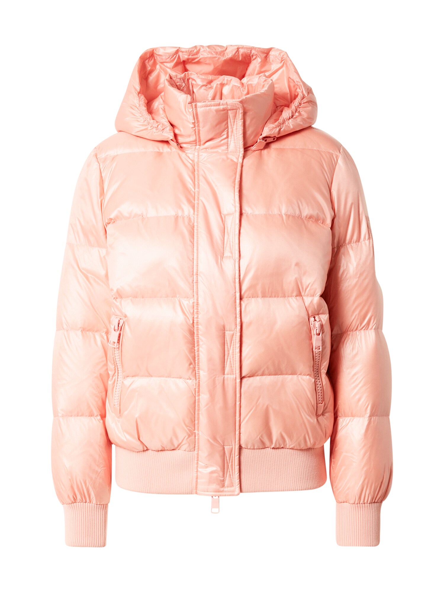 ARMANI EXCHANGE Átmeneti dzseki 'Giacca Piumino'  rózsaszín / fehér