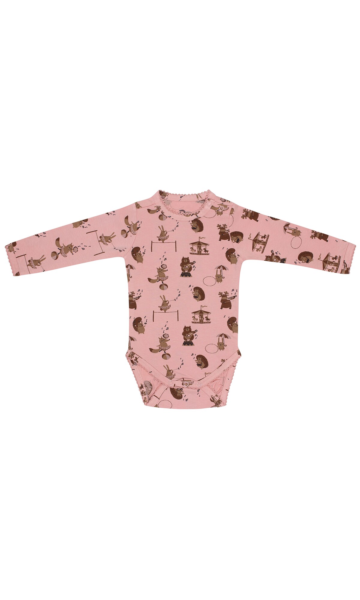Bruuns Bazaar Kids Kezeslábas  rózsa / barna