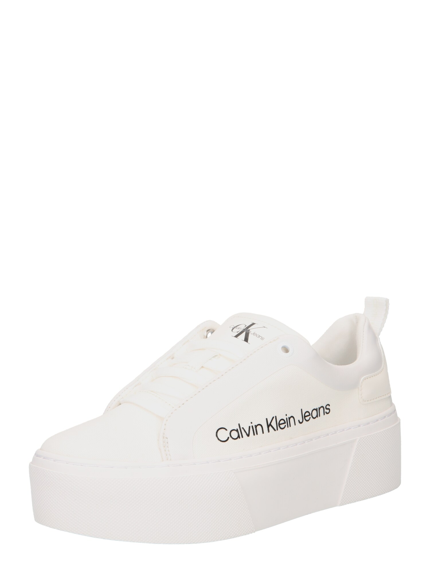 Calvin Klein Jeans Rövid szárú edzőcipők  fekete / természetes fehér