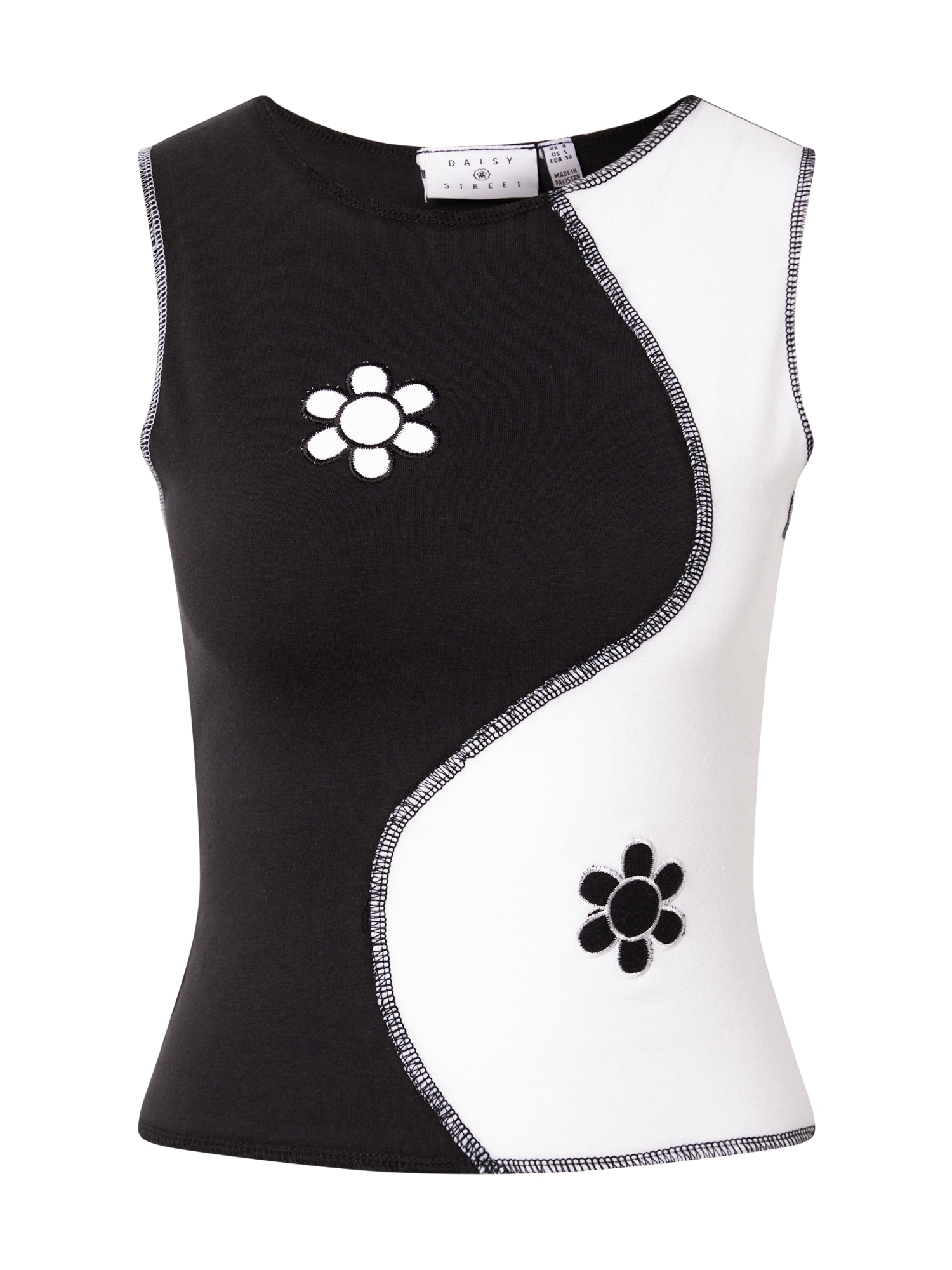 Daisy Street Top 'YIN&YANG'  fekete / fehér