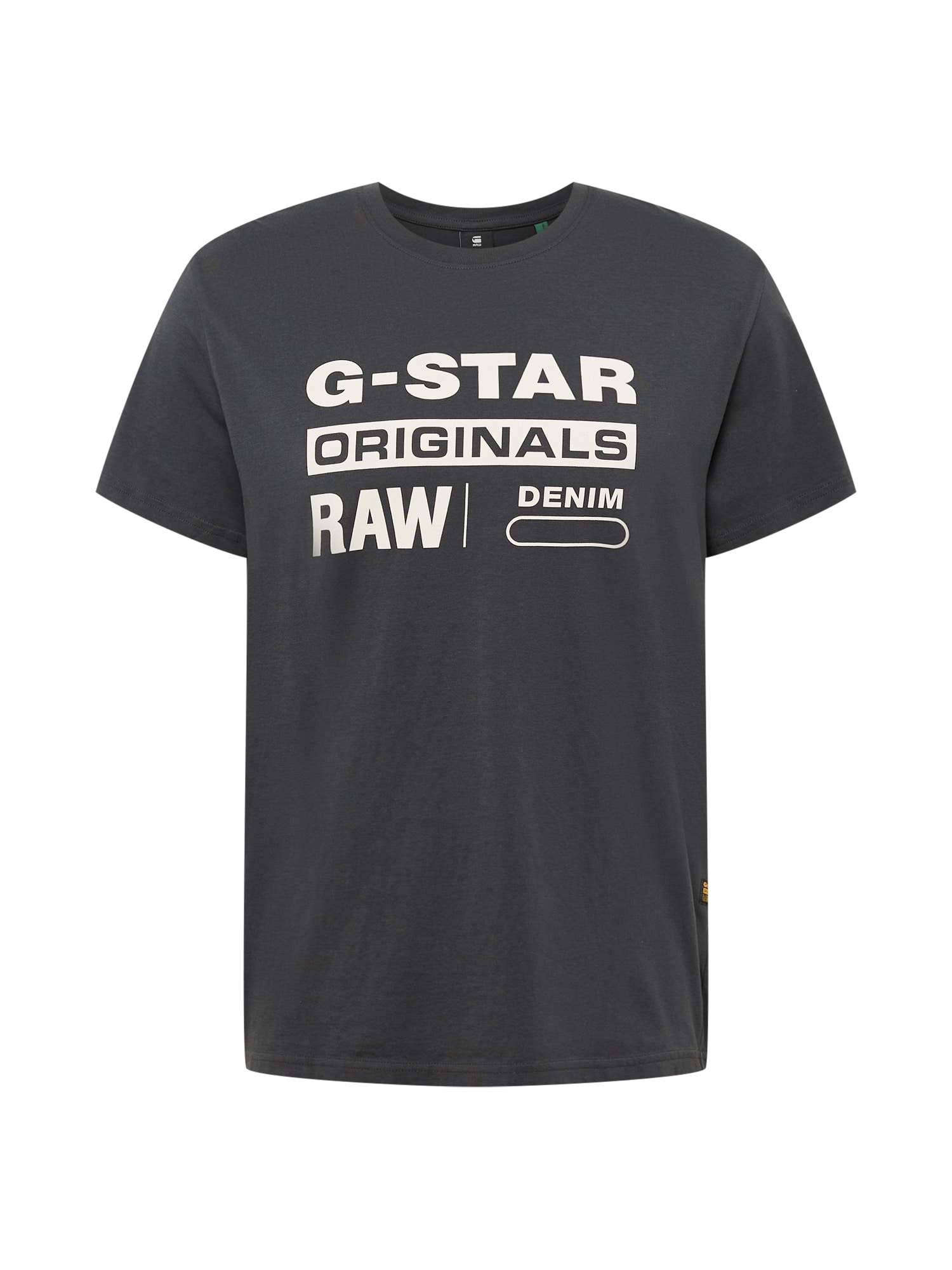 G-Star RAW Póló  fehér / sötétszürke