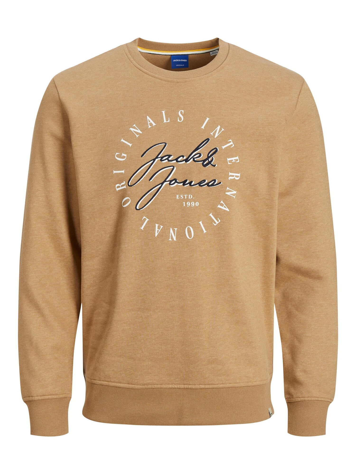 JACK & JONES Tréning póló 'Willow'  világosbarna / fekete / fehér