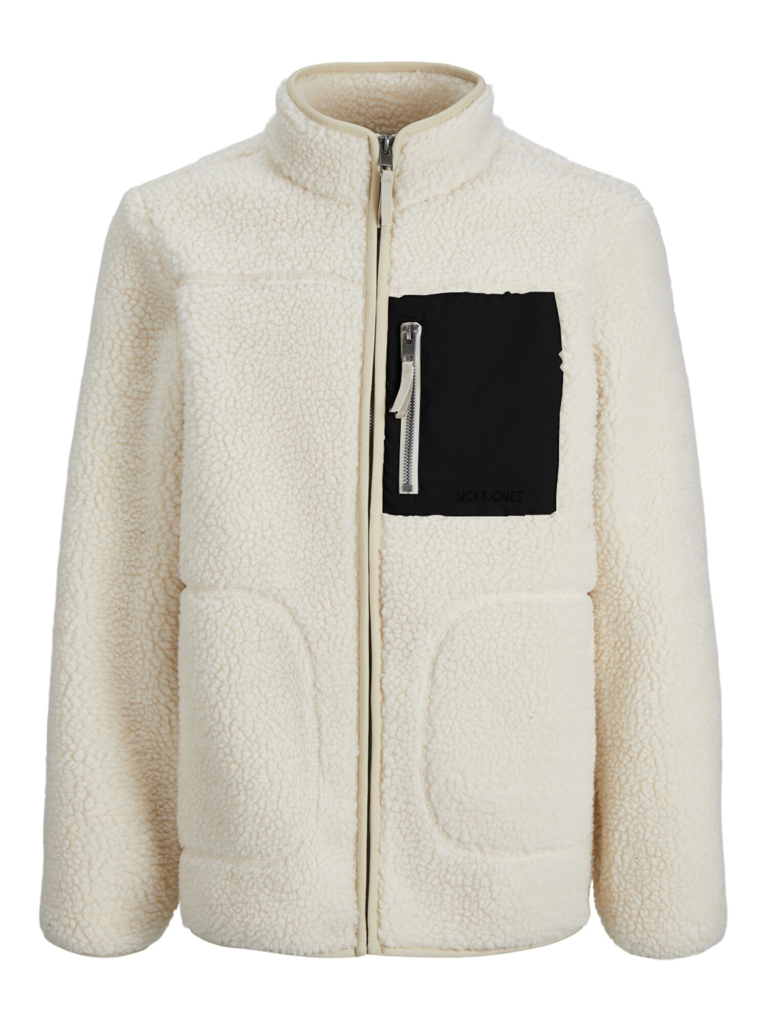 Jack & Jones Junior Polár dzseki 'Park'  krém / fekete