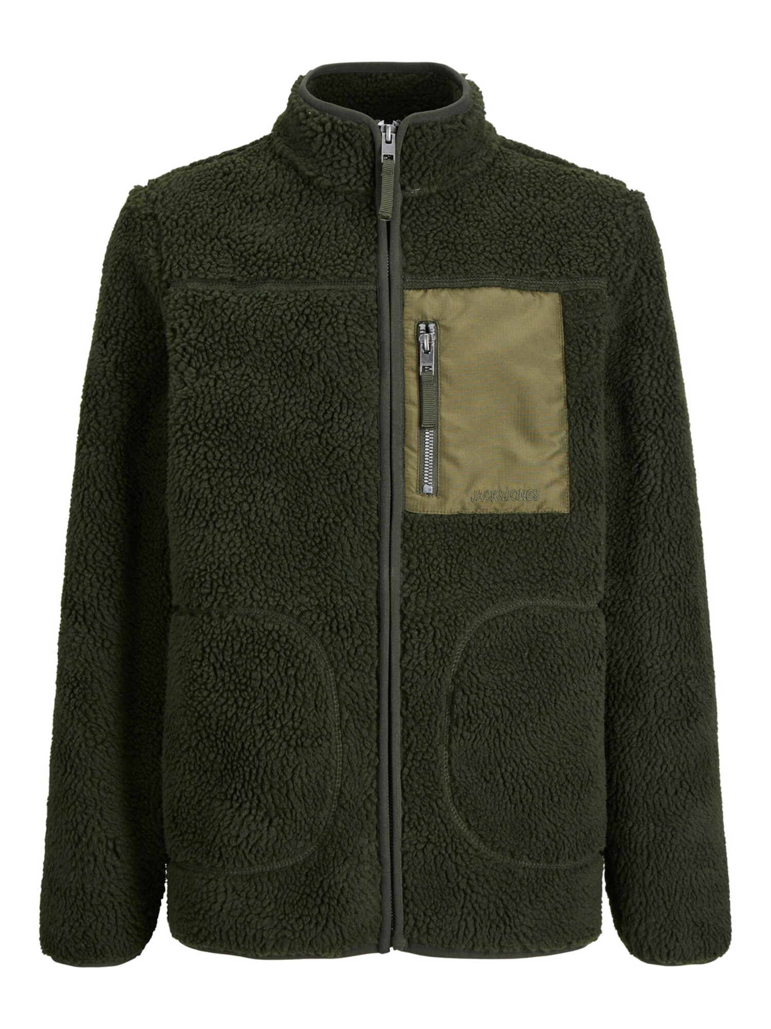 Jack & Jones Junior Polár dzseki 'Park'  sötétzöld / olíva