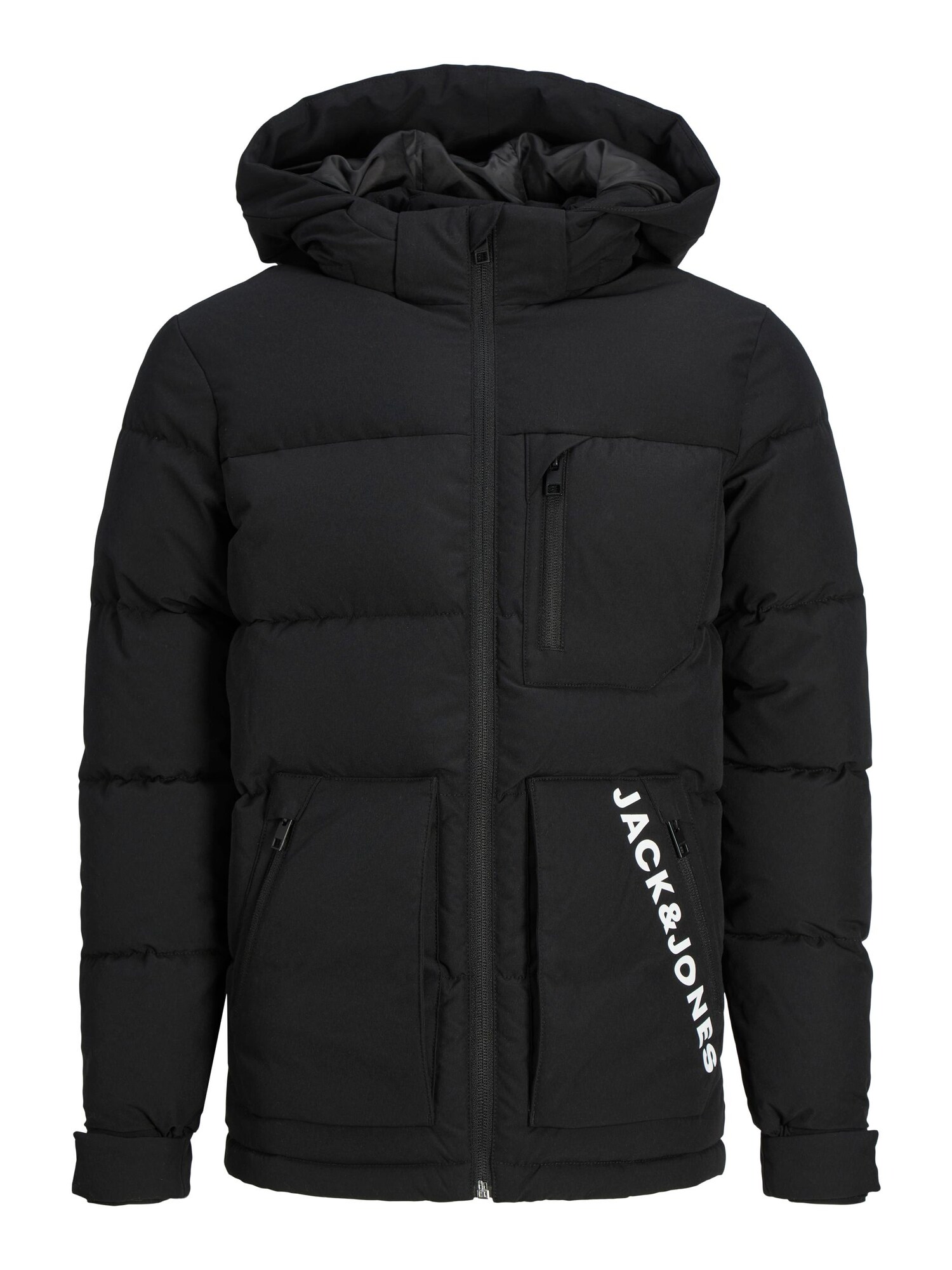 Jack & Jones Junior Téli dzseki 'Otto'  fekete / fehér