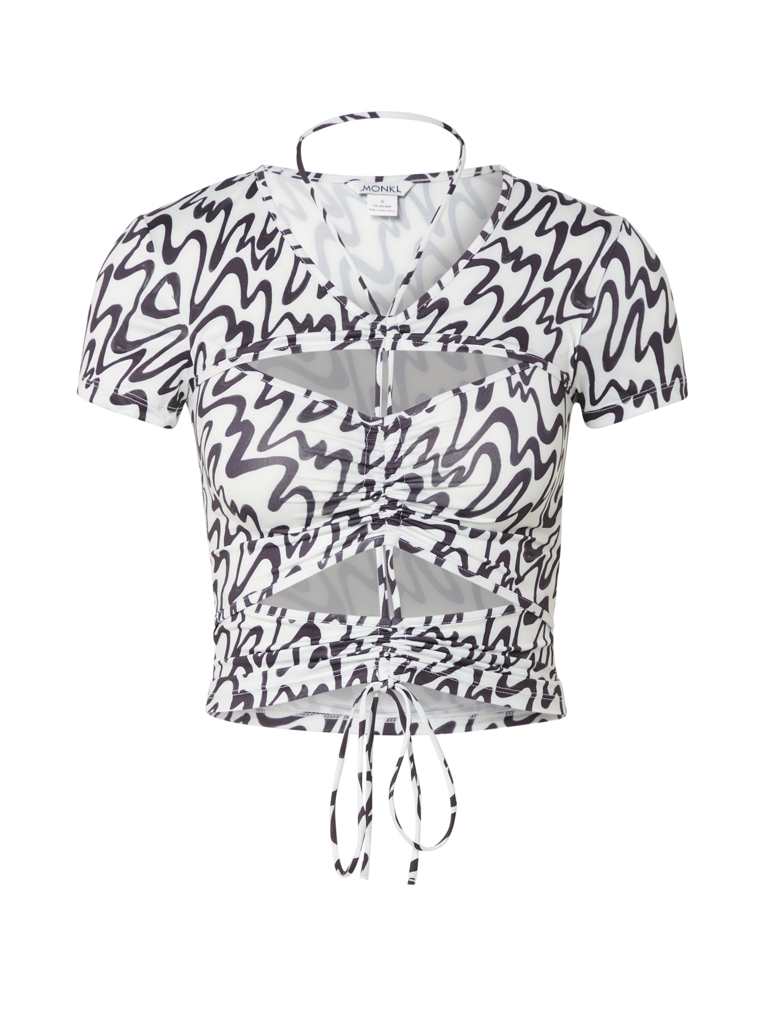 Monki Top 'Holly'  fehér / fekete