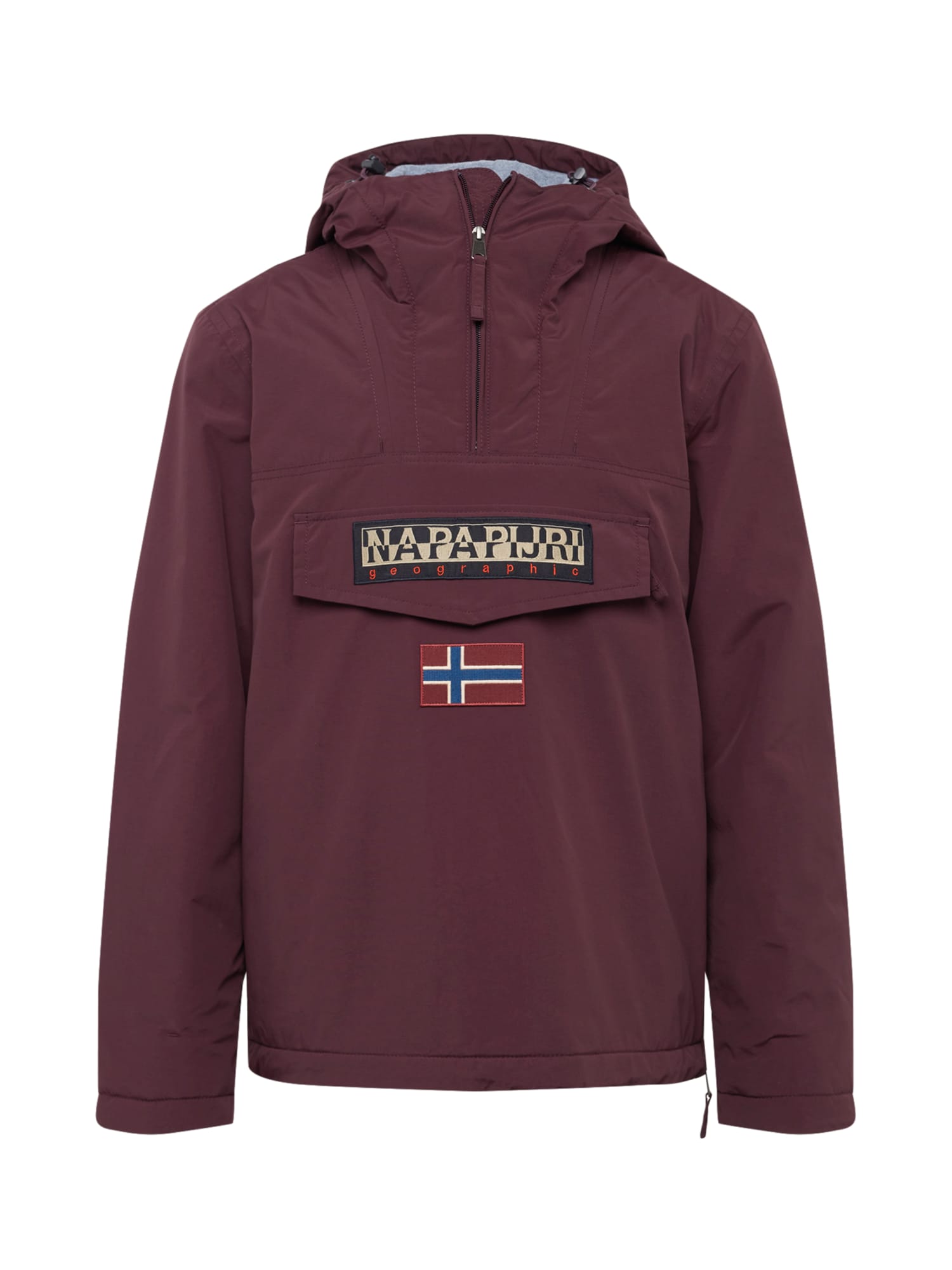 NAPAPIJRI Téli dzseki 'RAINFOREST'  burgundi vörös / bézs / fekete / kék