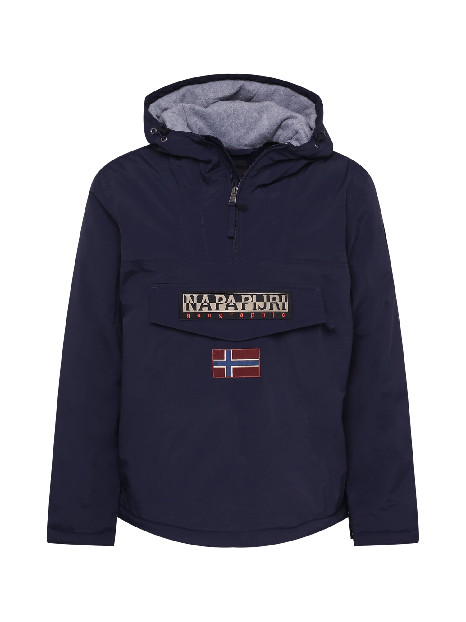NAPAPIJRI Téli dzseki 'RAINFOREST'  tengerészkék / világosbarna / fehér / tűzpiros