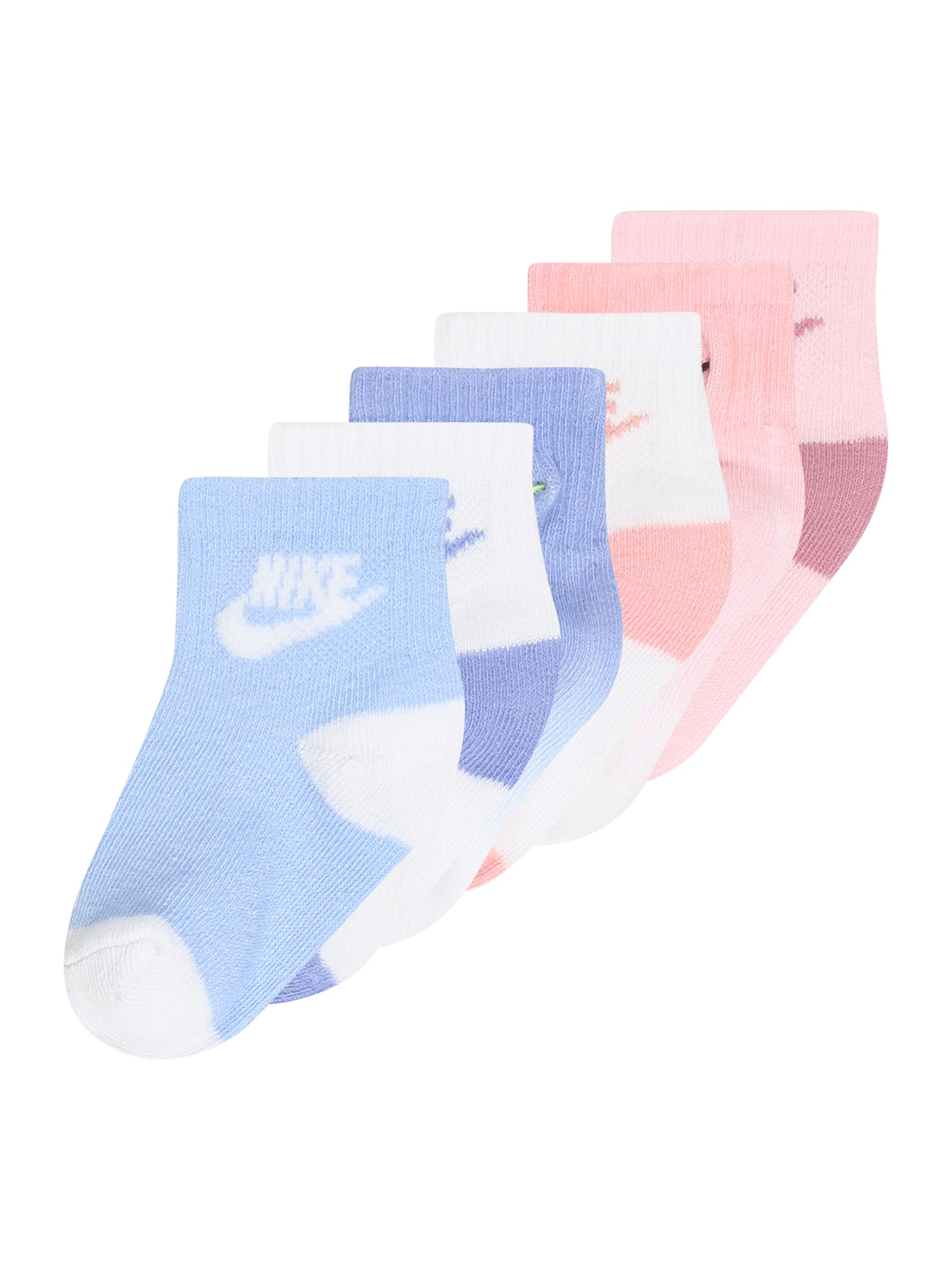 Nike Sportswear Zokni  világoskék / rózsaszín / fehér