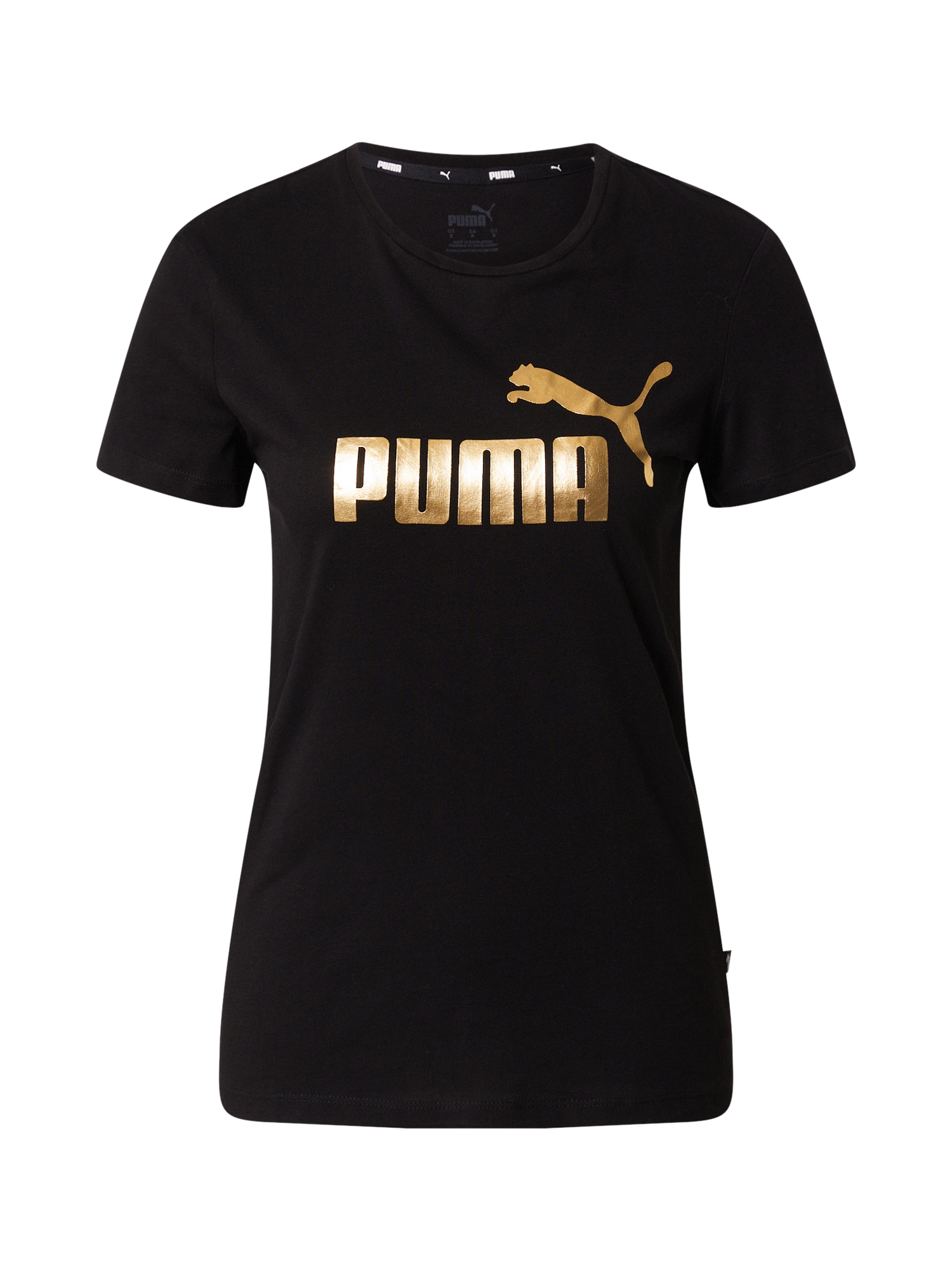 PUMA Póló  fekete / arany